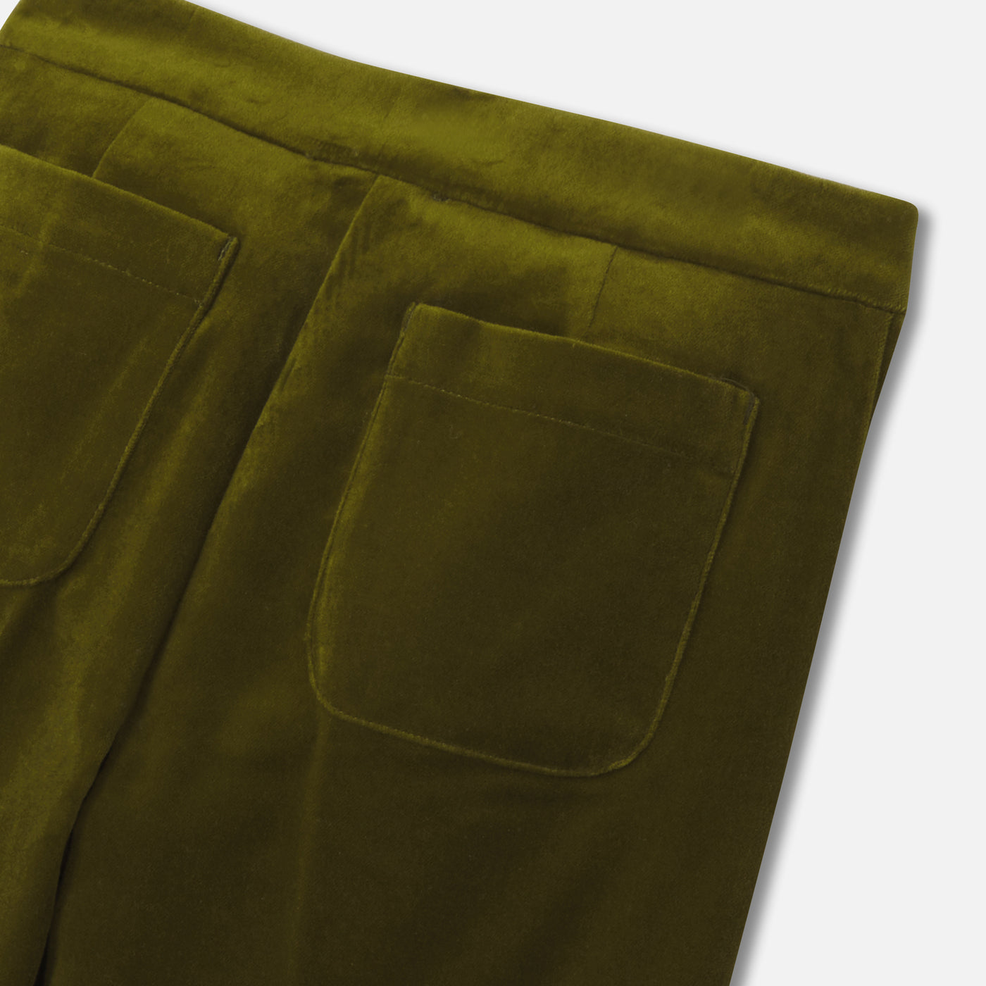 Girl wide-leg velour trousers