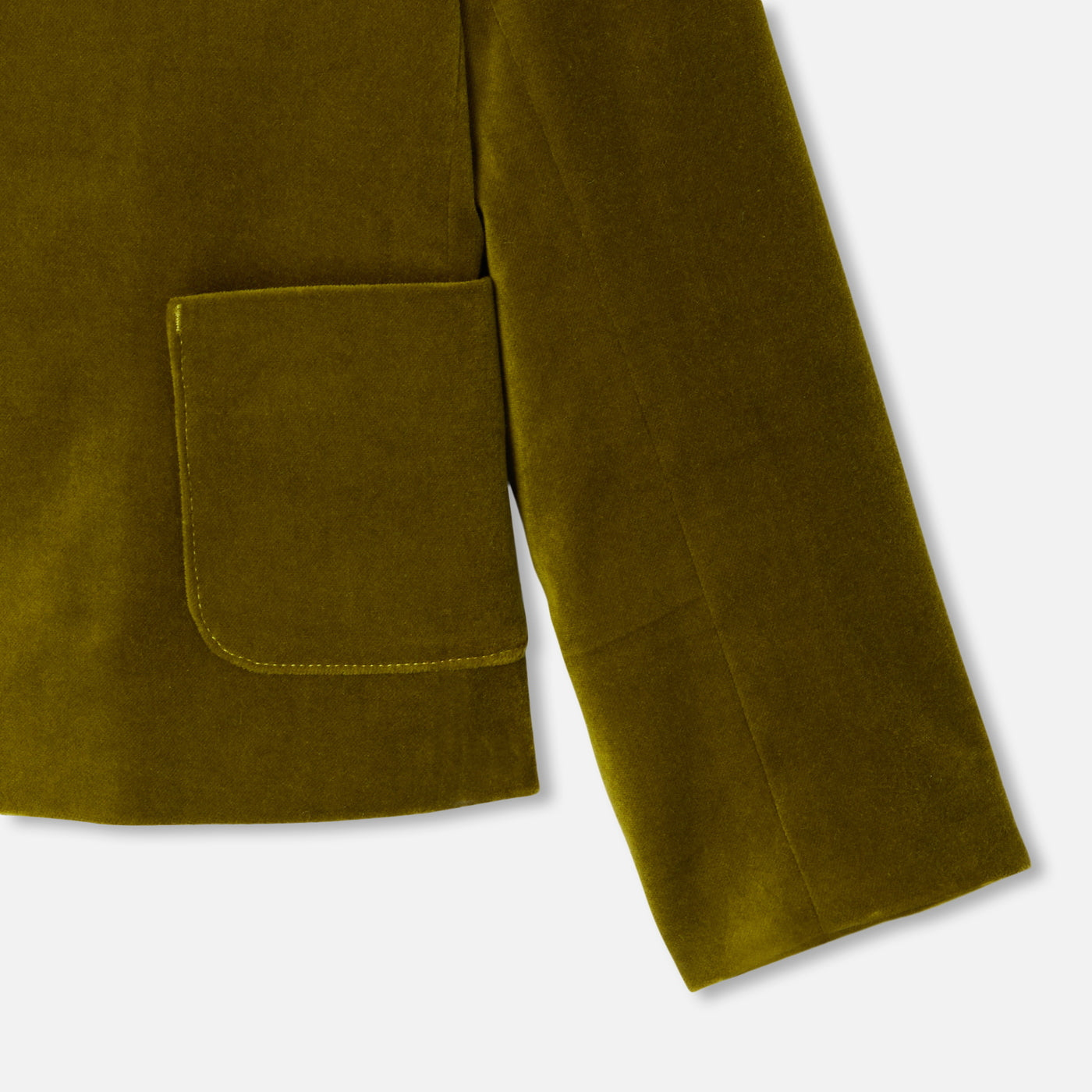 Girl blazer in smooth velvet