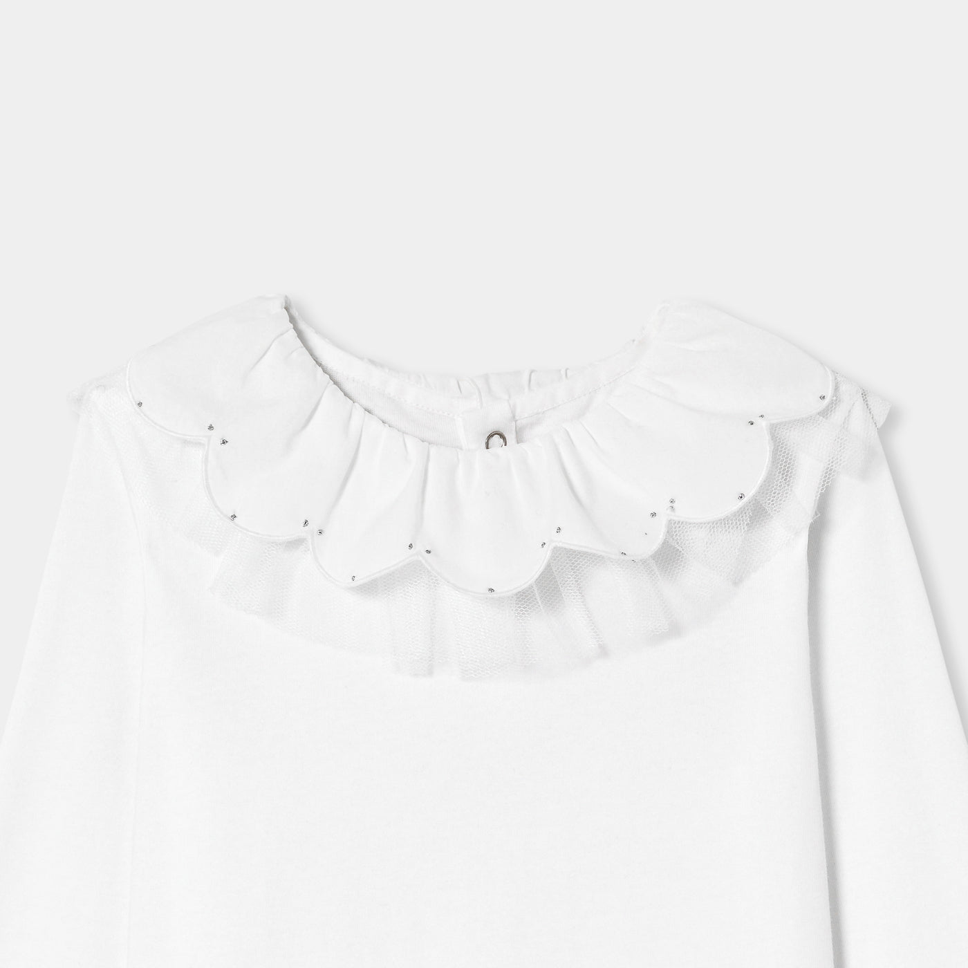 Girl T-shirt with a collar