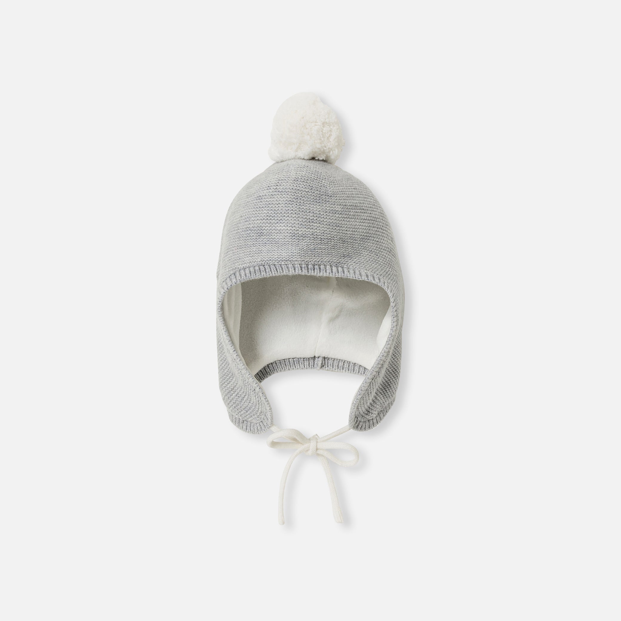 Baby girl hat with pompom