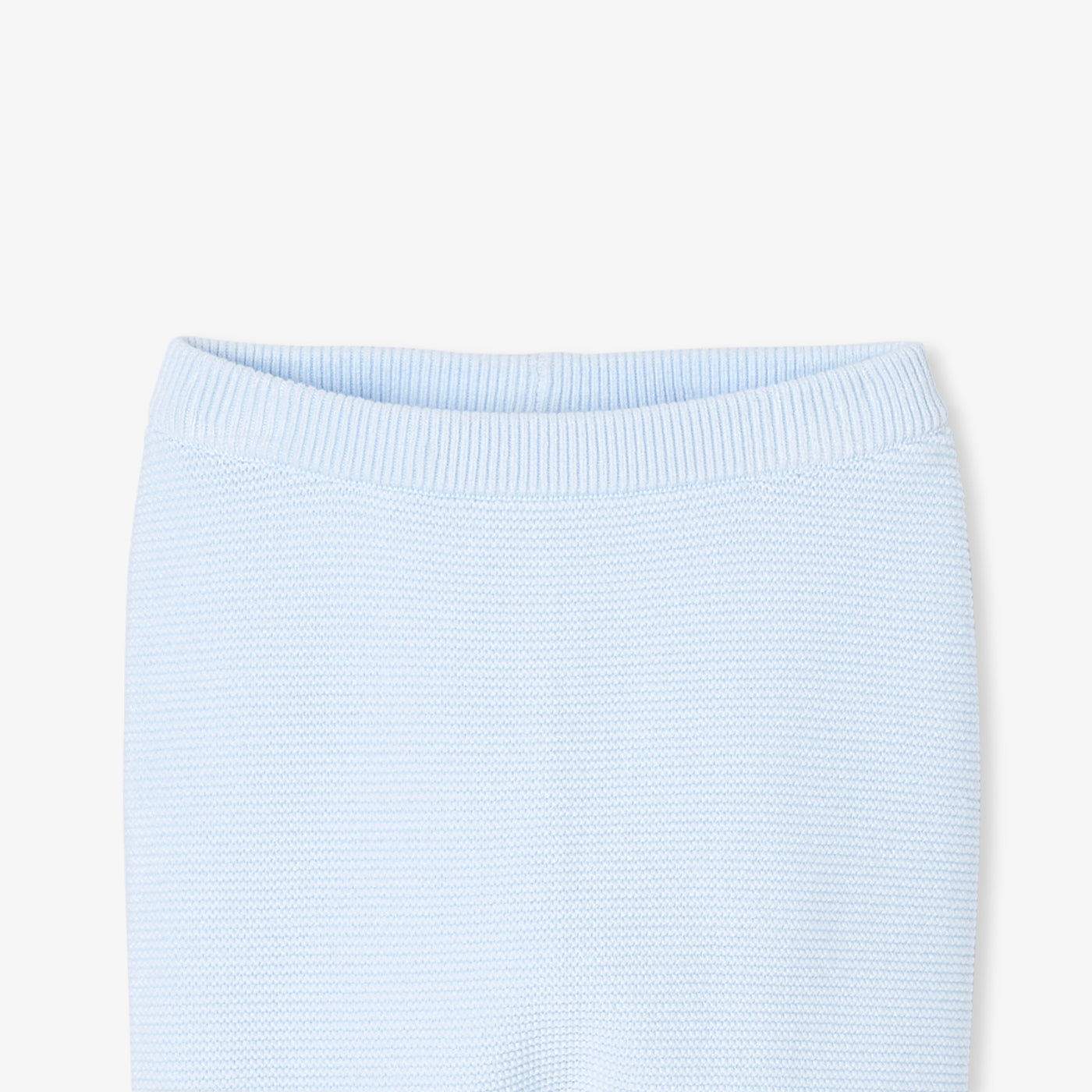 Baby boy garter-stitch set