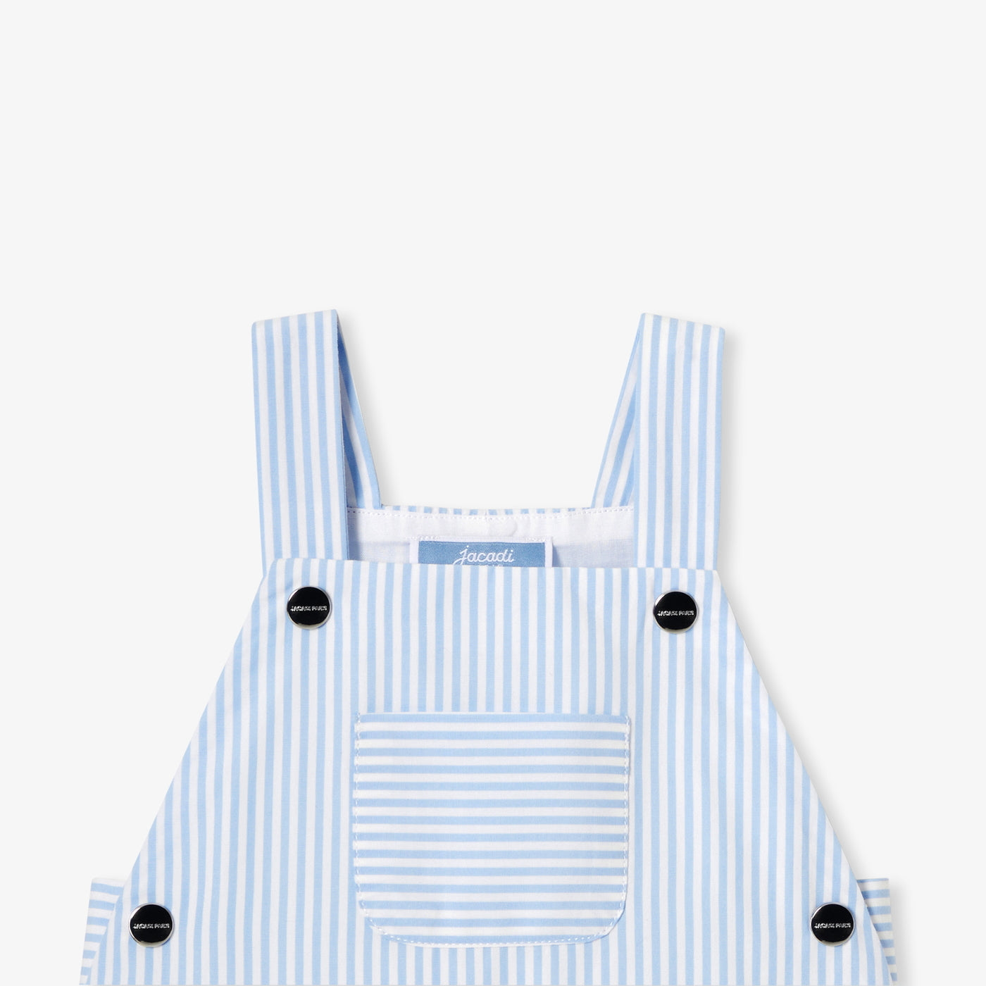 Baby boy short overalls in poplin