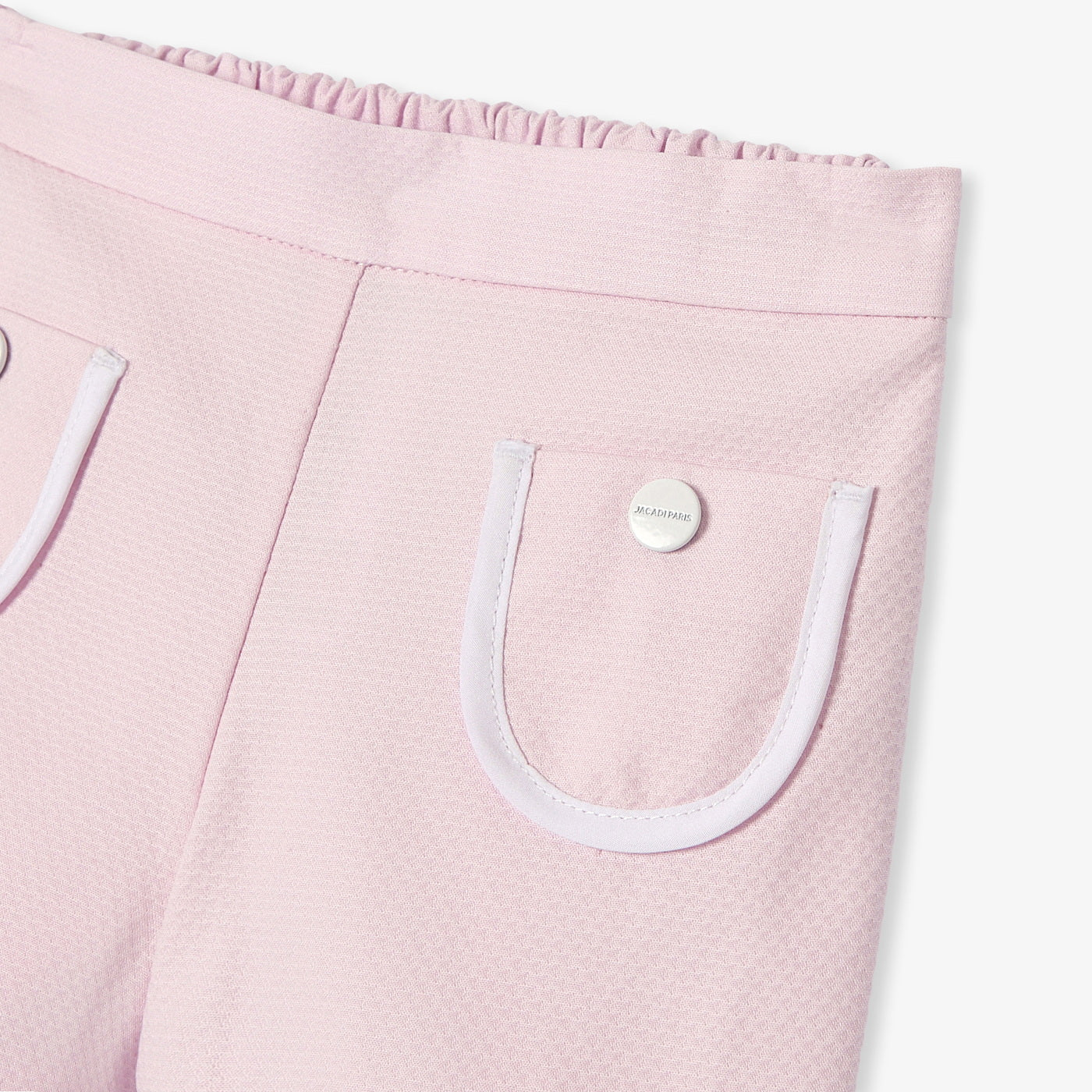 Baby girl shorts in honeycomb piqué