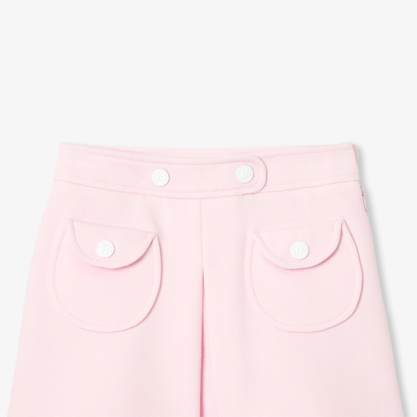 Girl short skirt in piqué knit