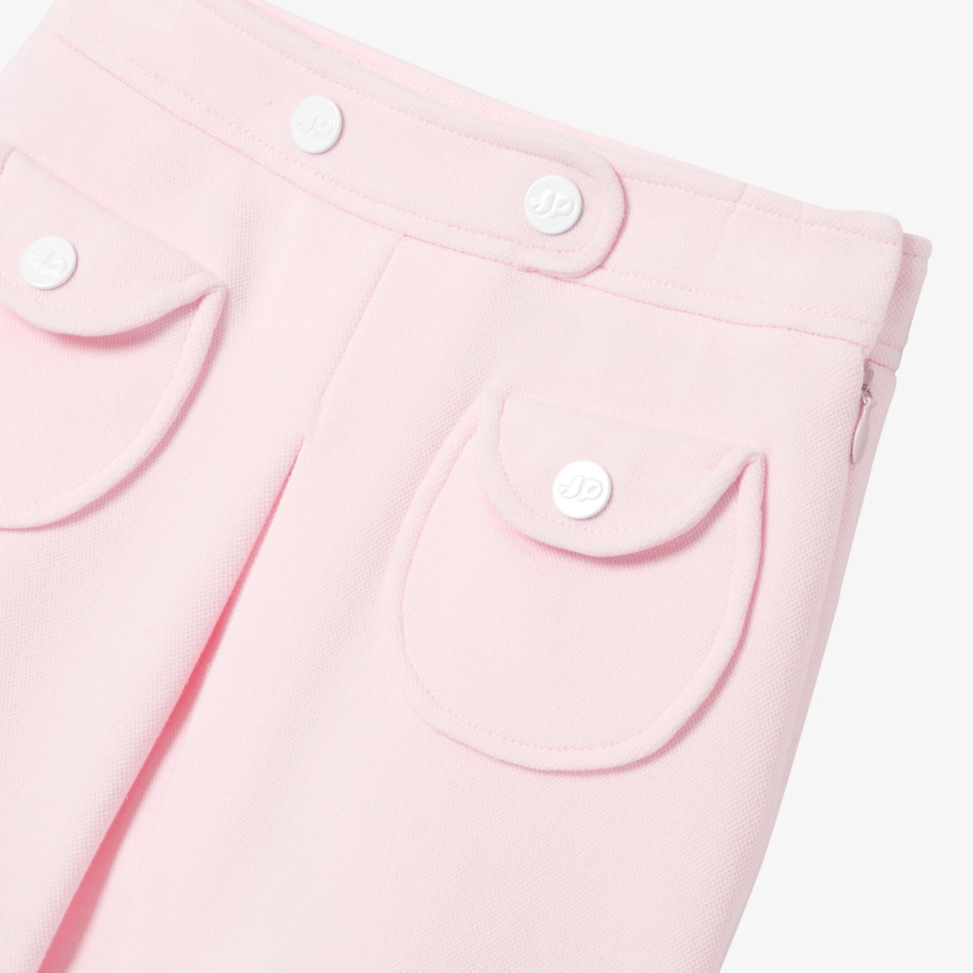 Girl short skirt in piqué knit