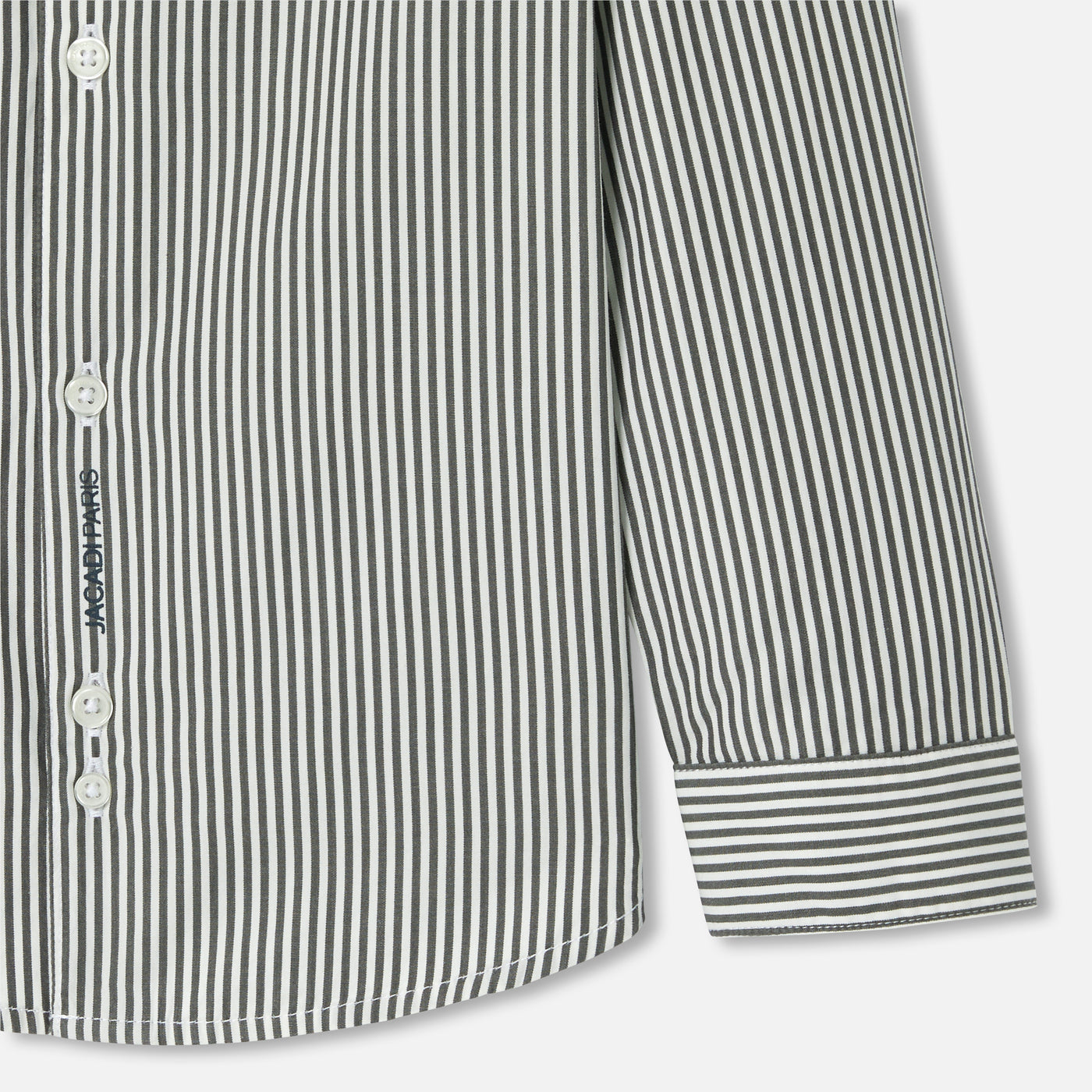 Boy striped shirt in poplin