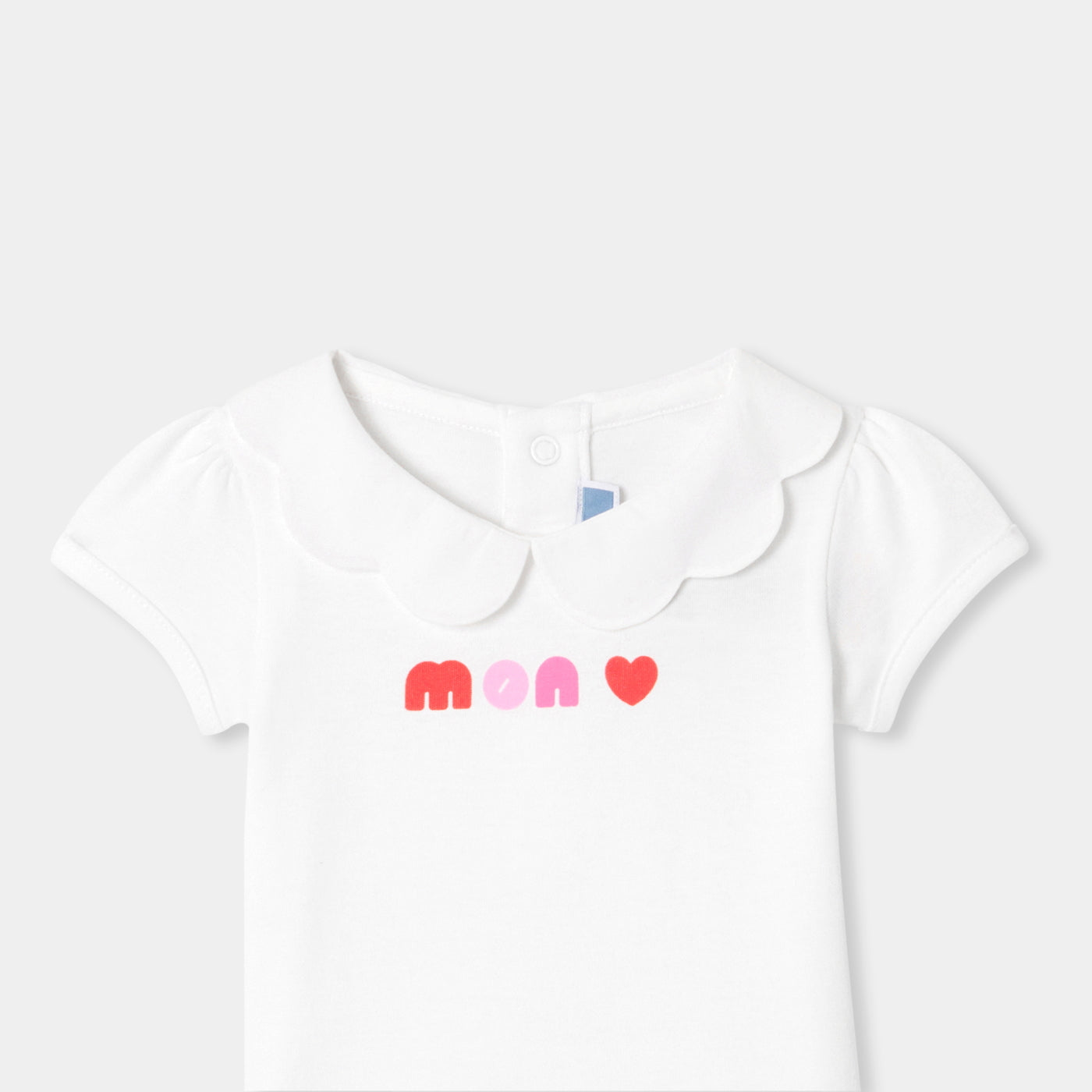 Baby girl short-sleeved bodysuit