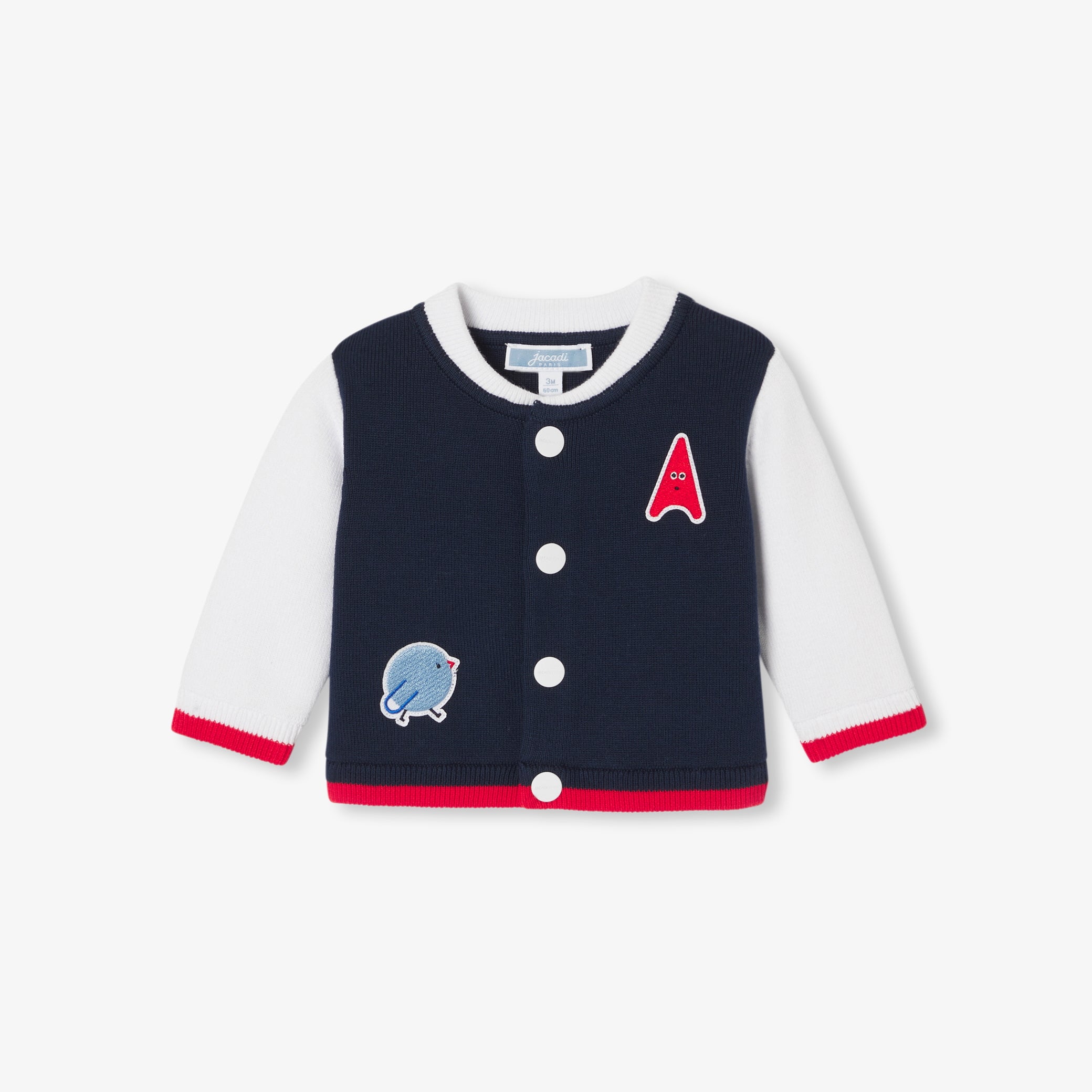 Baby boy Varsity-style cardigan