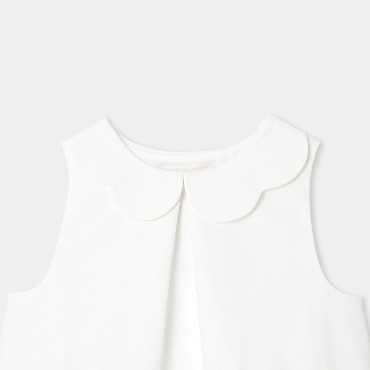 Girl top in honeycomb piqué