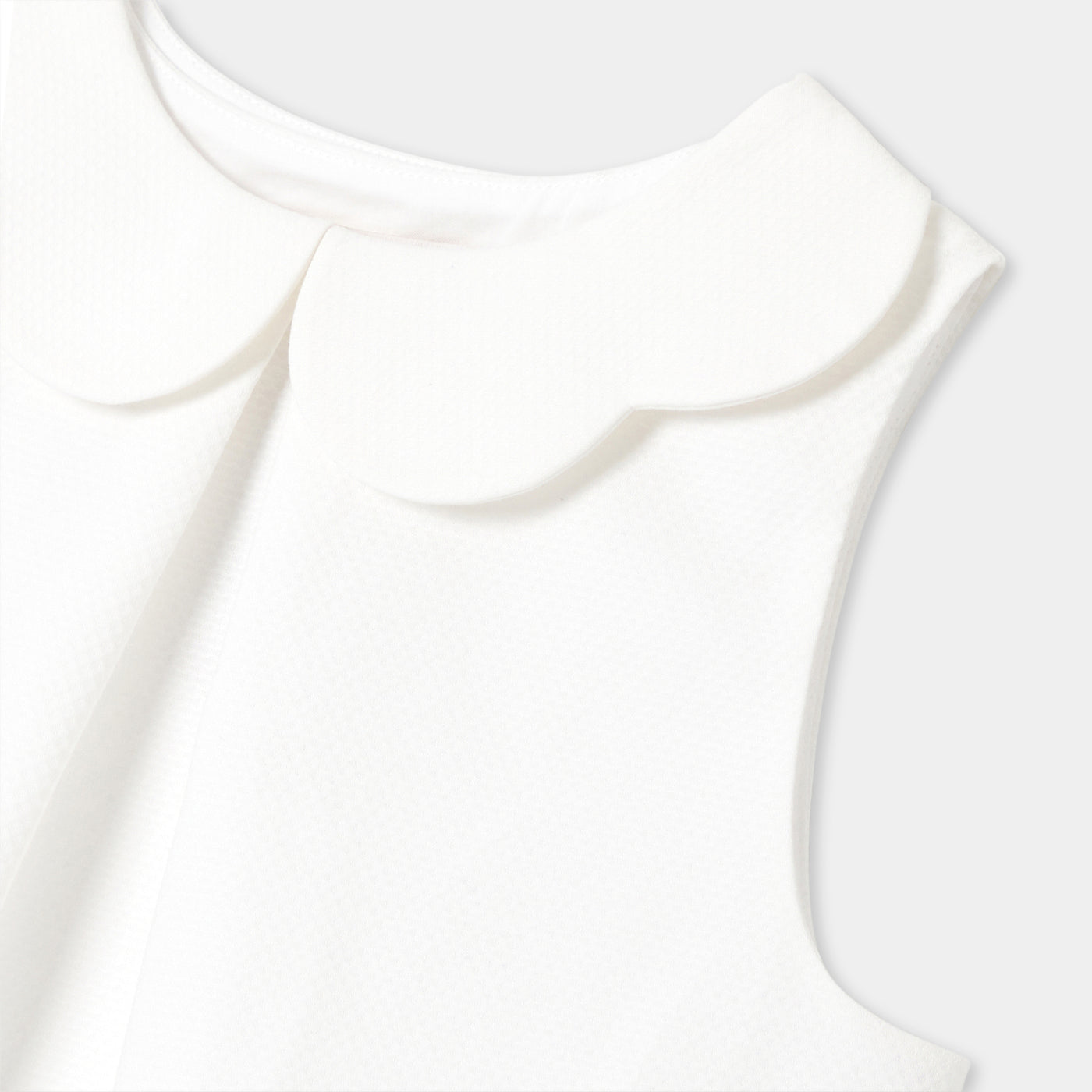 Girl top in honeycomb piqué