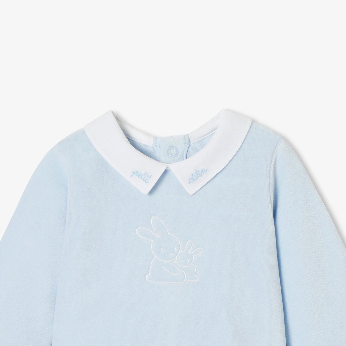 Baby boy velvet pyjamas