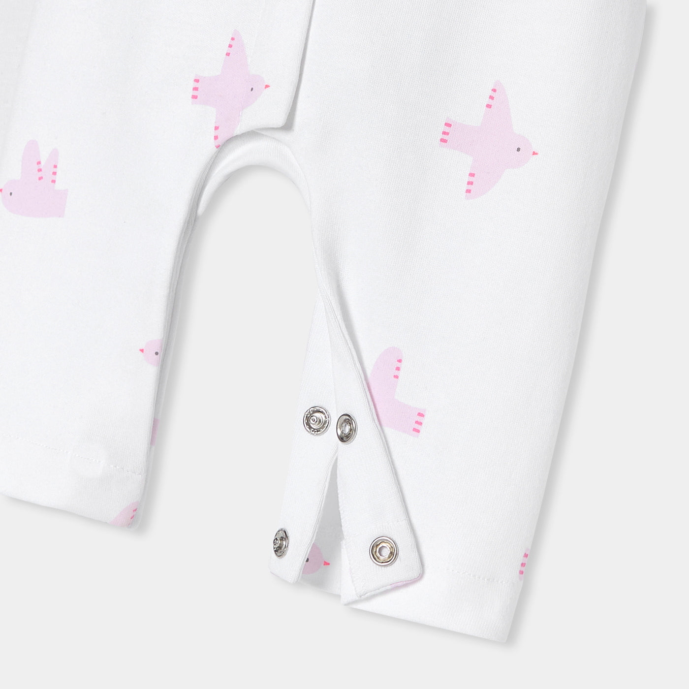 Baby girl jumpsuit in interlock