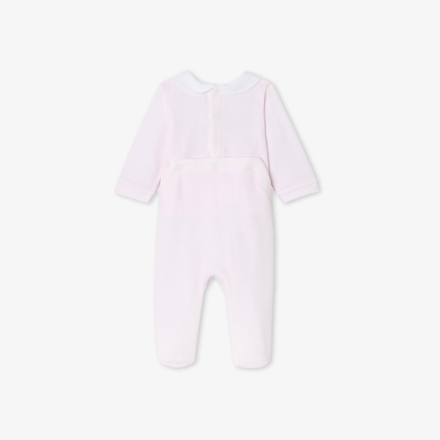 Baby girl pyjamas in velvet bouclette
