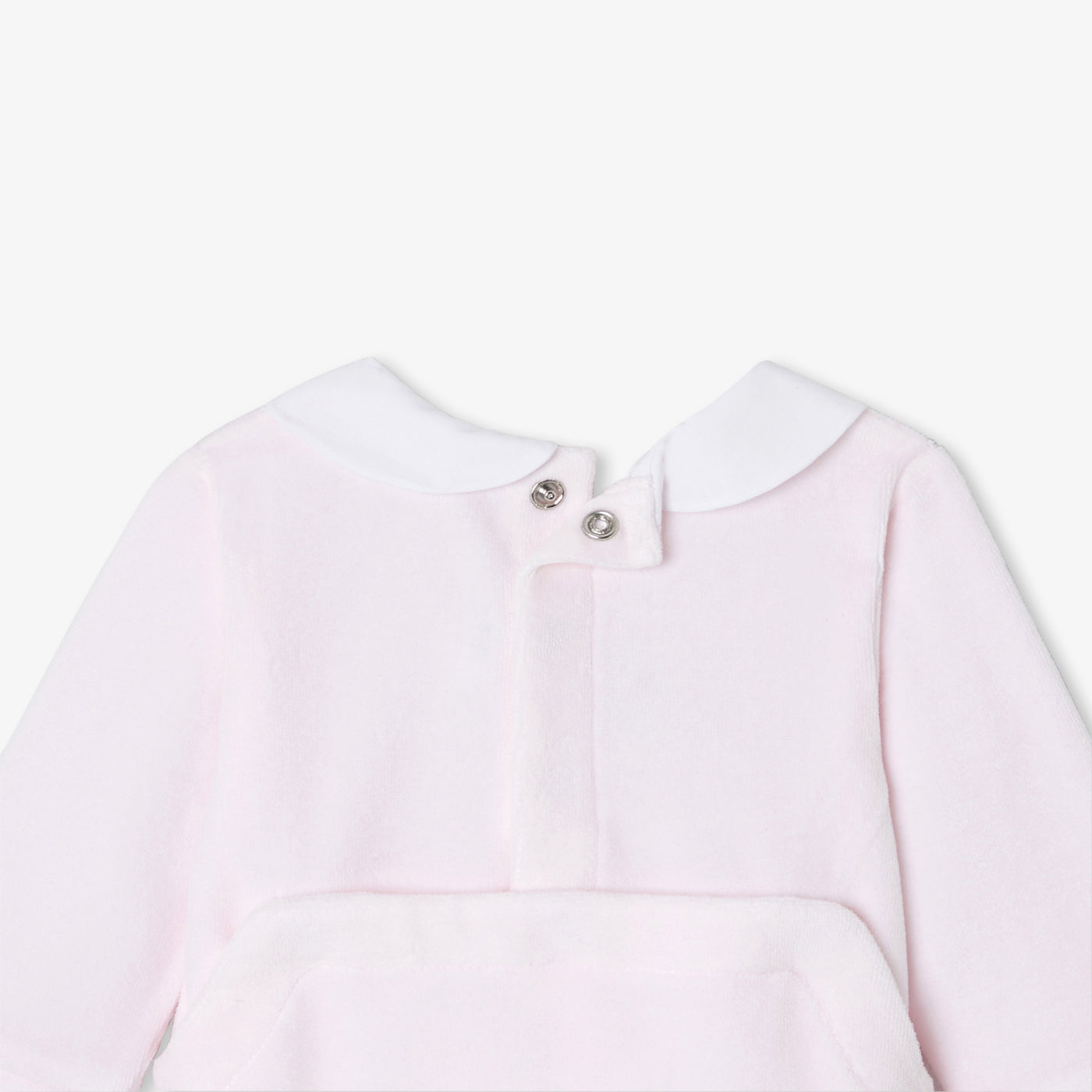 Baby girl pyjamas in velvet bouclette