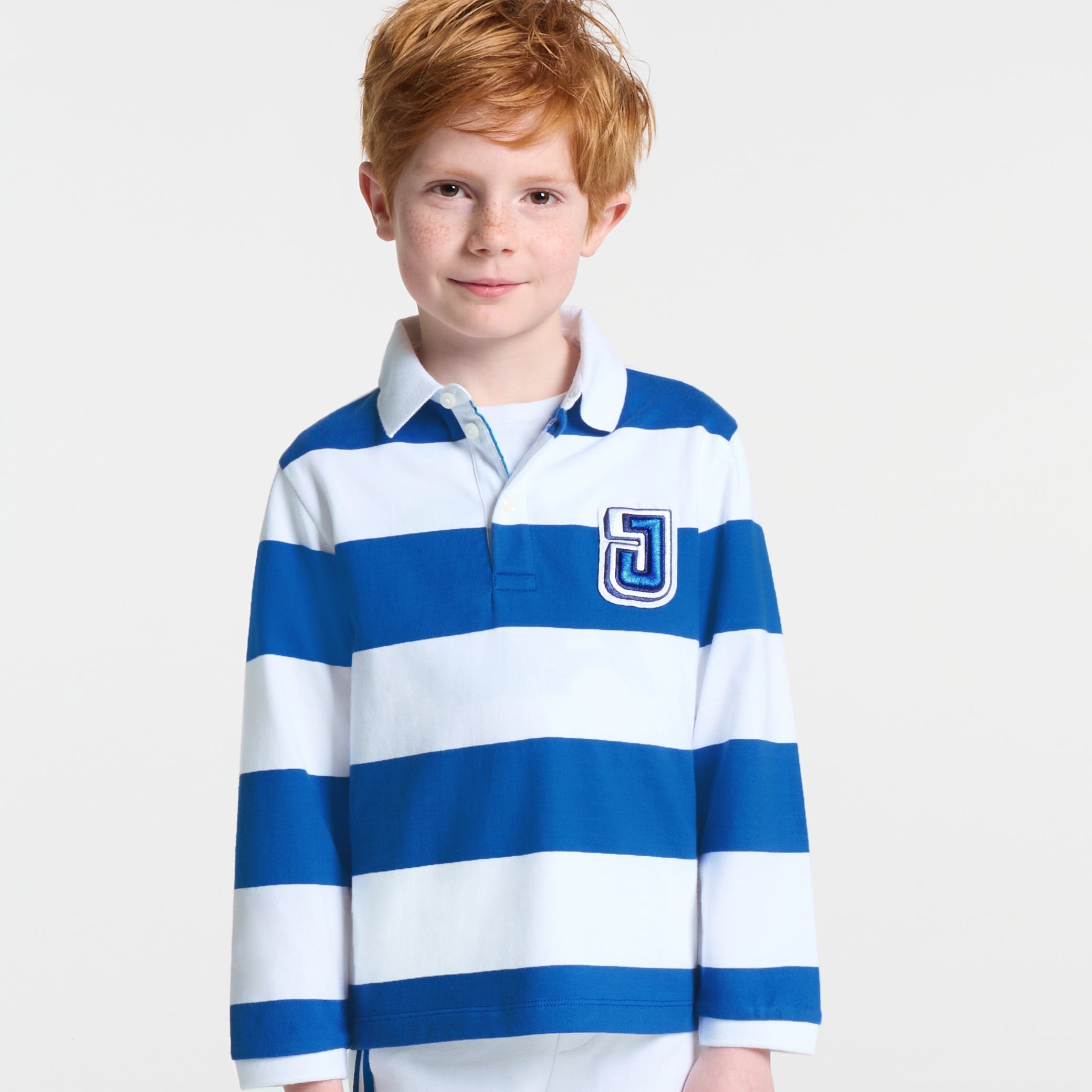 Boy jersey polo shirt
