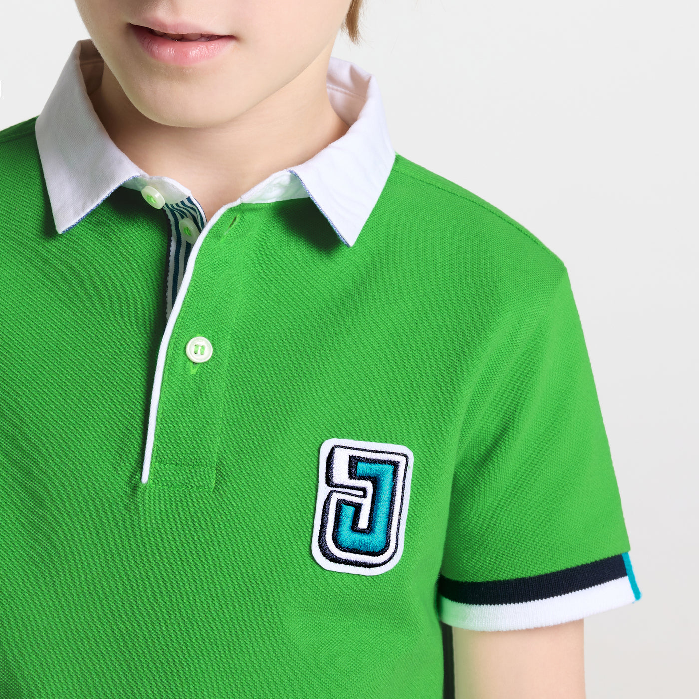 Boy polo shirt in cotton piqué