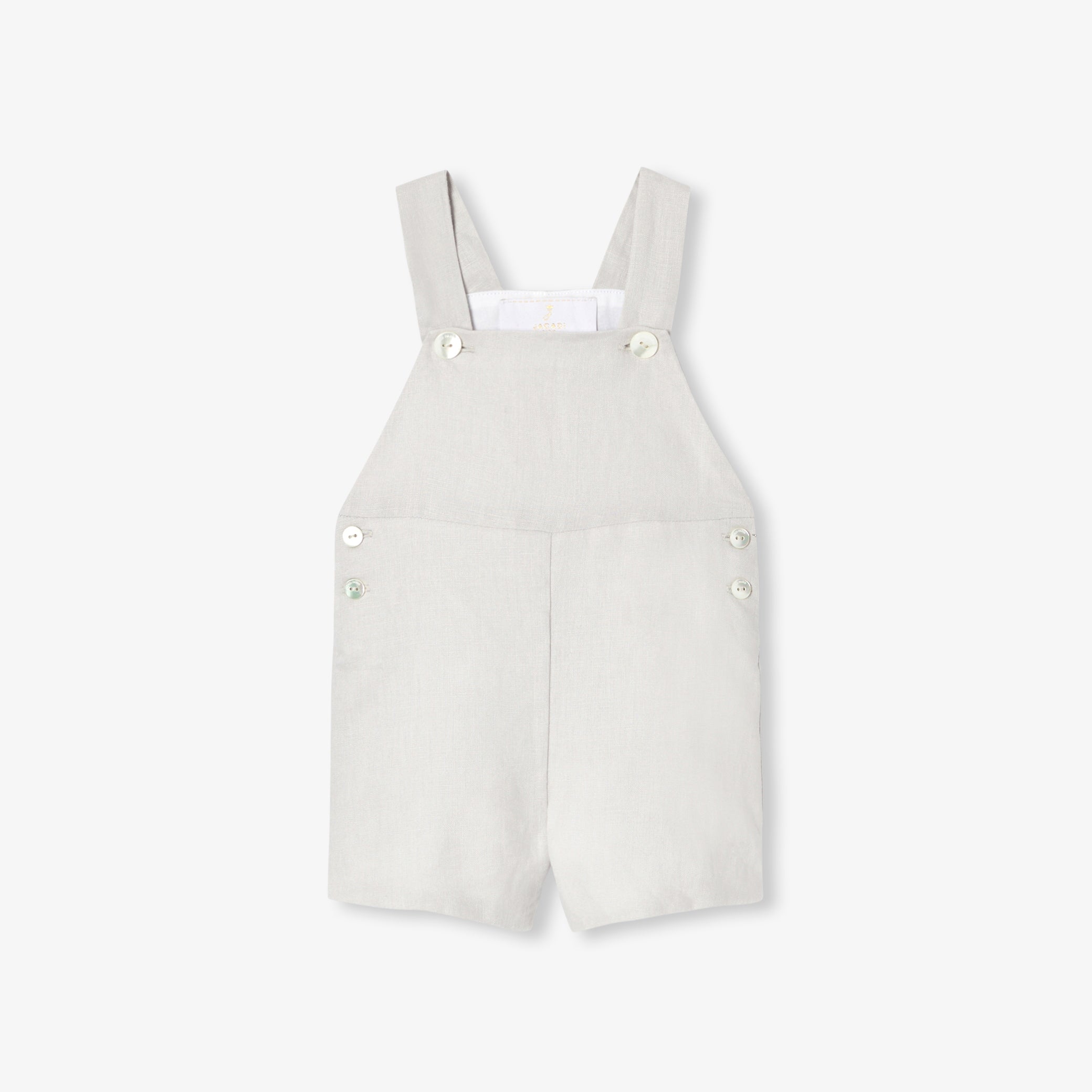 Baby boy linen overalls