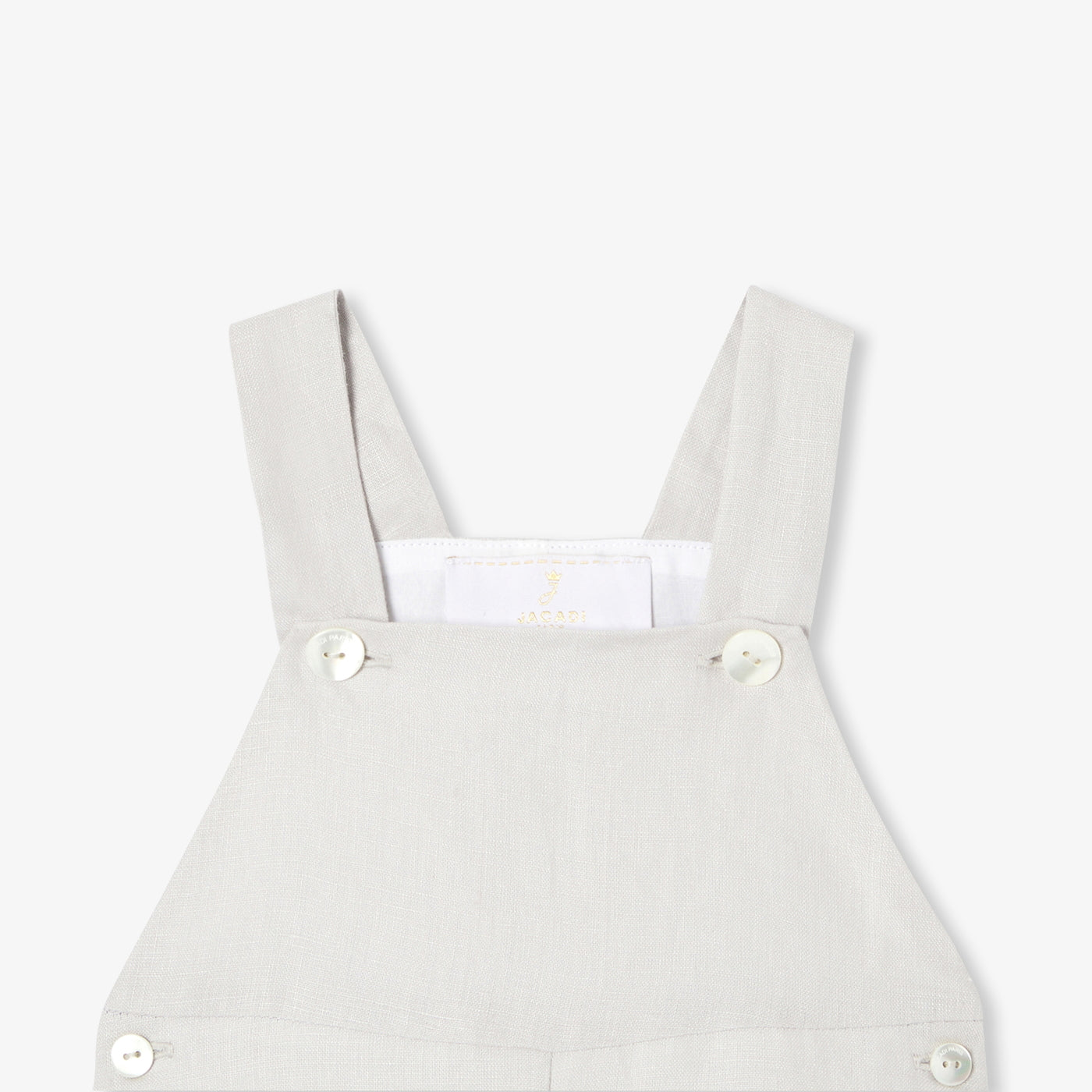 Baby boy linen overalls