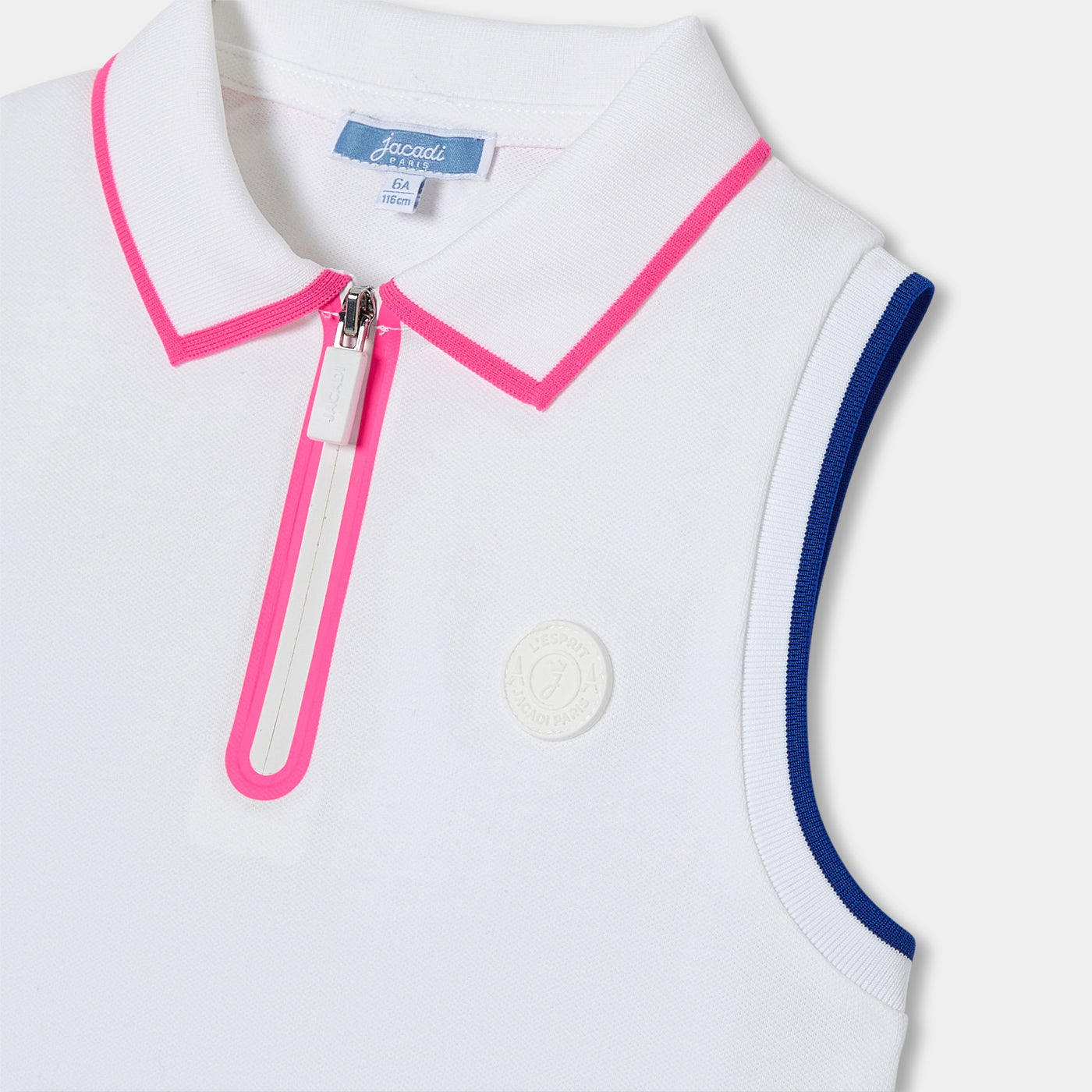Girl sleeveless polo shirt