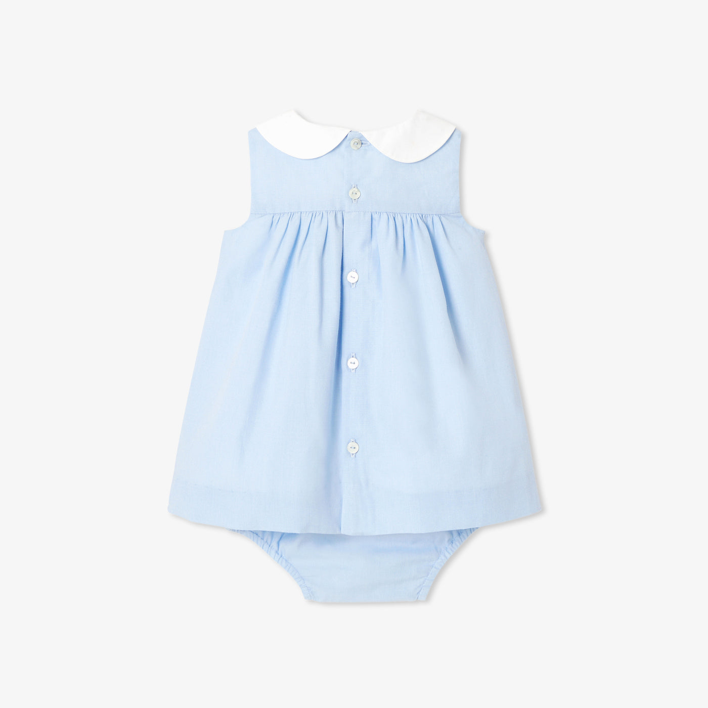 Baby girl dress in fil à fil