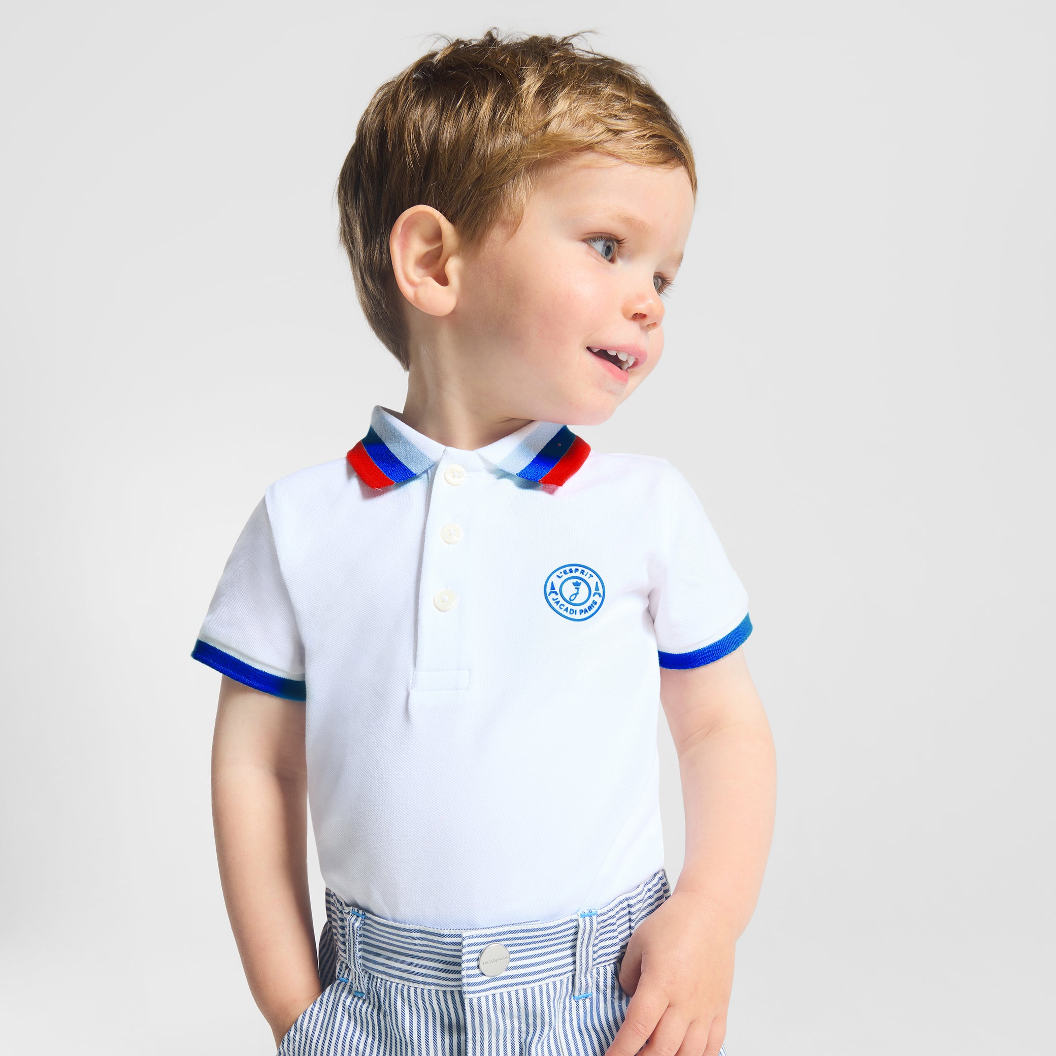 Baby boy polo neck bodysuit