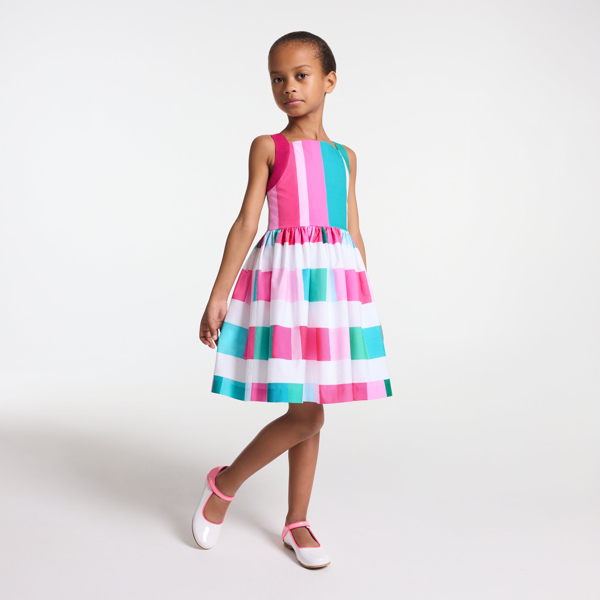 Girl cross-back dress