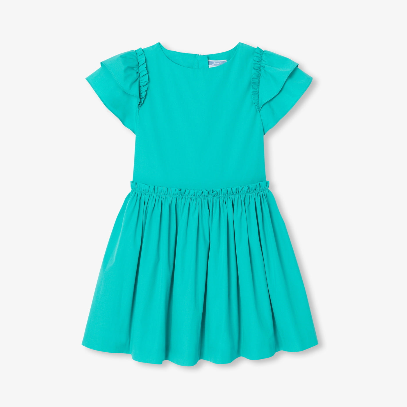 Girl dress in cotton poplin