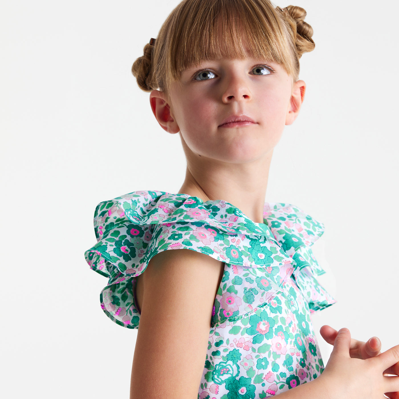 Girl dress in Liberty fabric