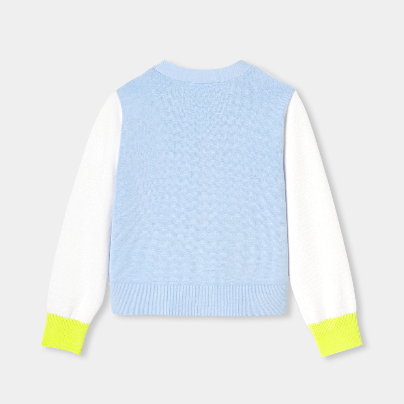 Girl colourblock cardigan