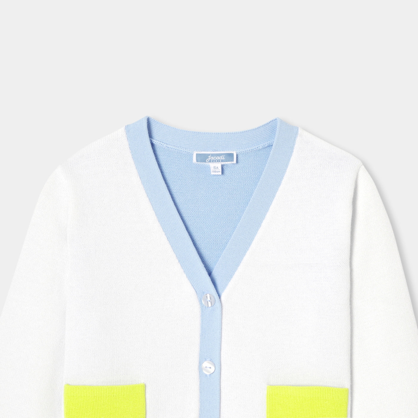 Girl colourblock cardigan