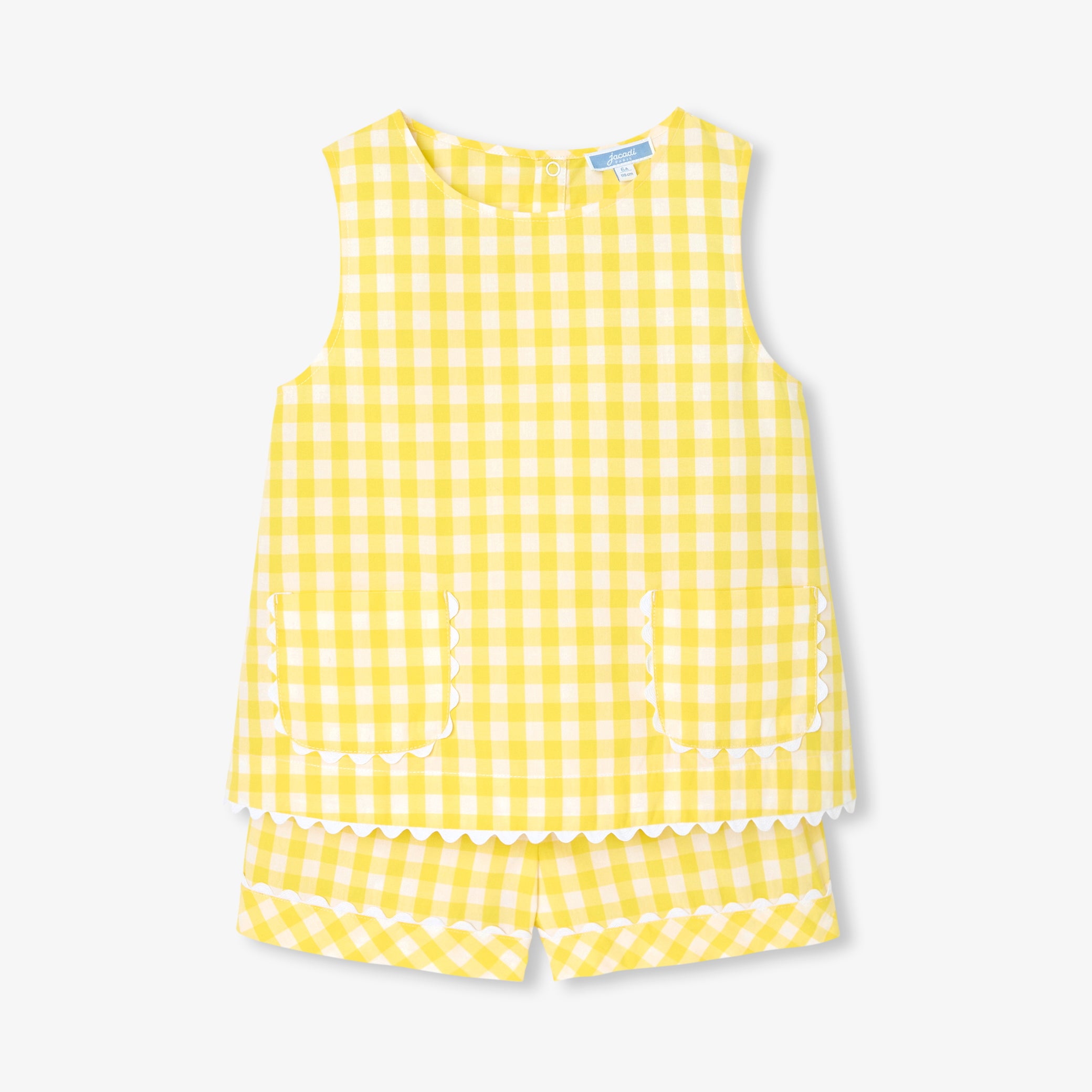 Girl gingham short pyjamas