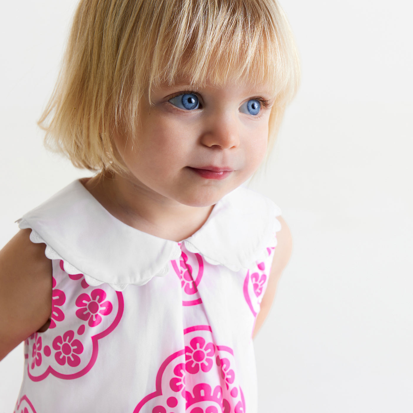 Baby girl rose print dress