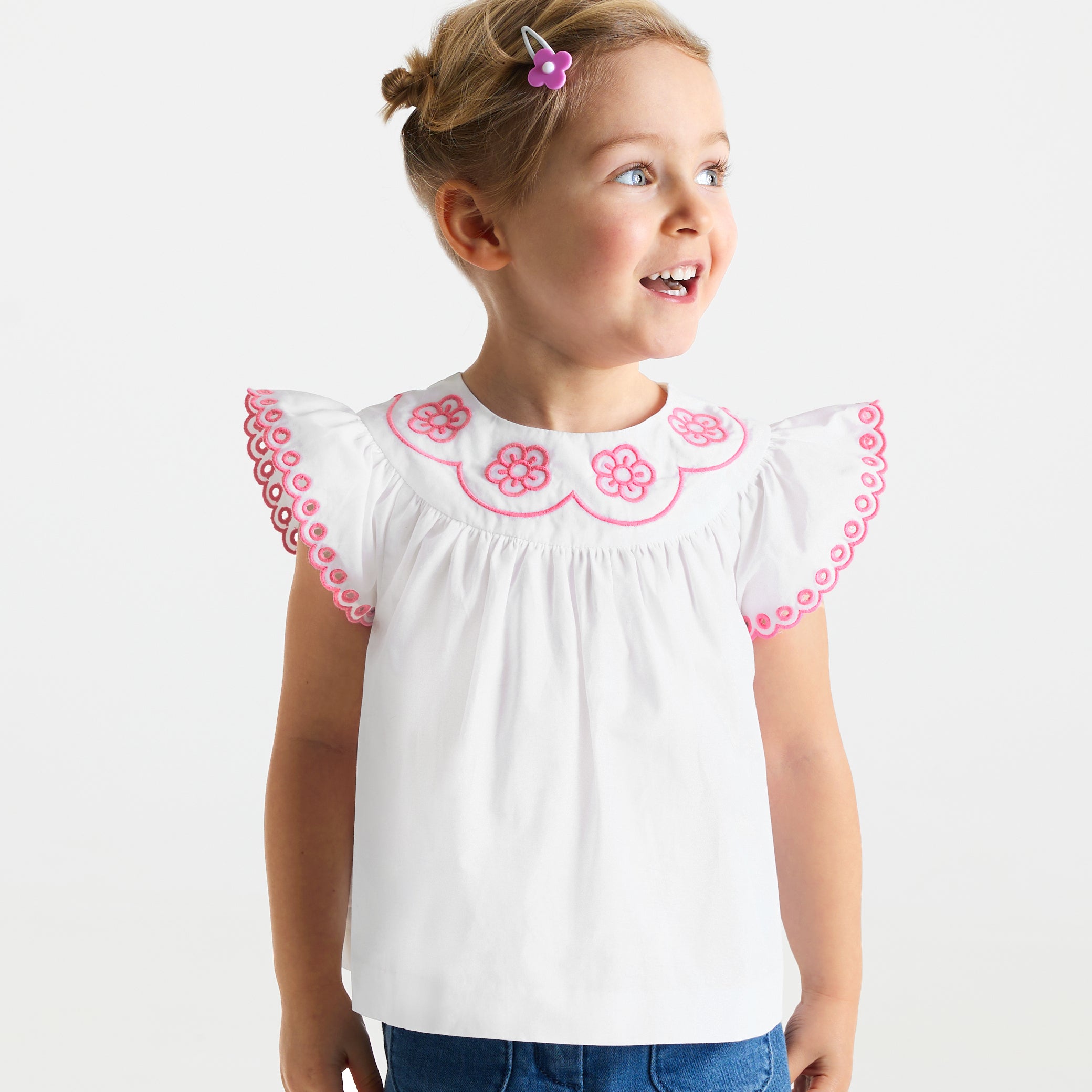 Baby girl short-sleeved blouse