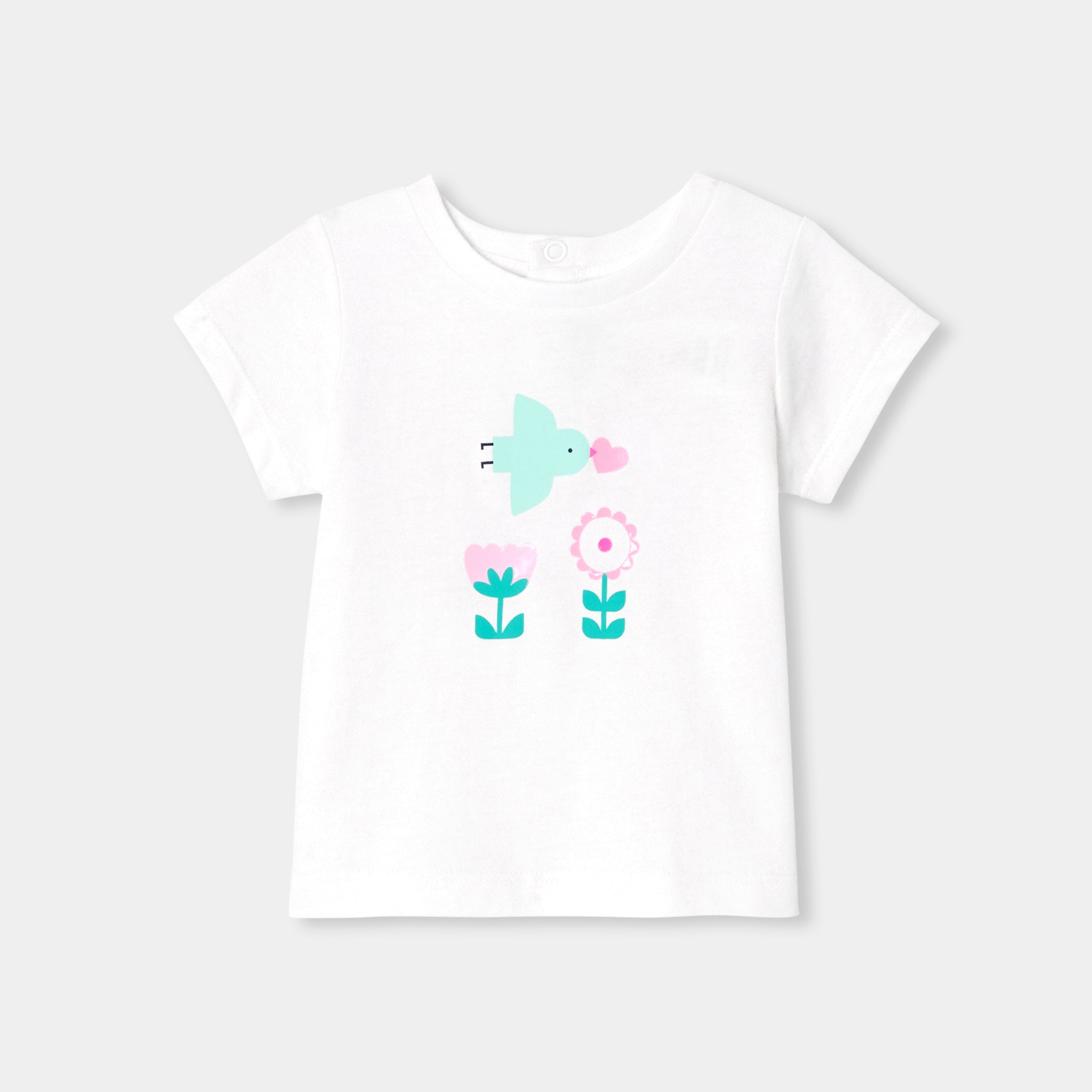 Baby girl short-sleeved T-shirt