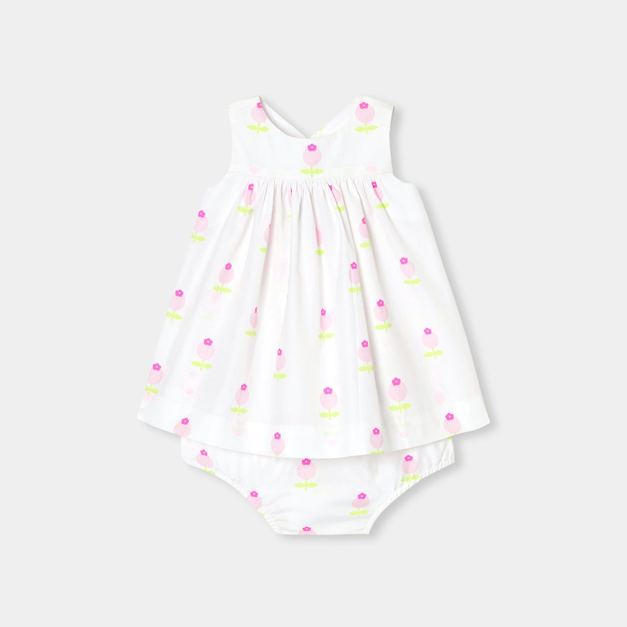 Baby girl dress in poplin