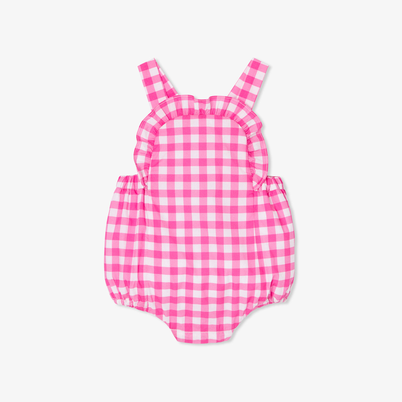 Baby girl gingham romper