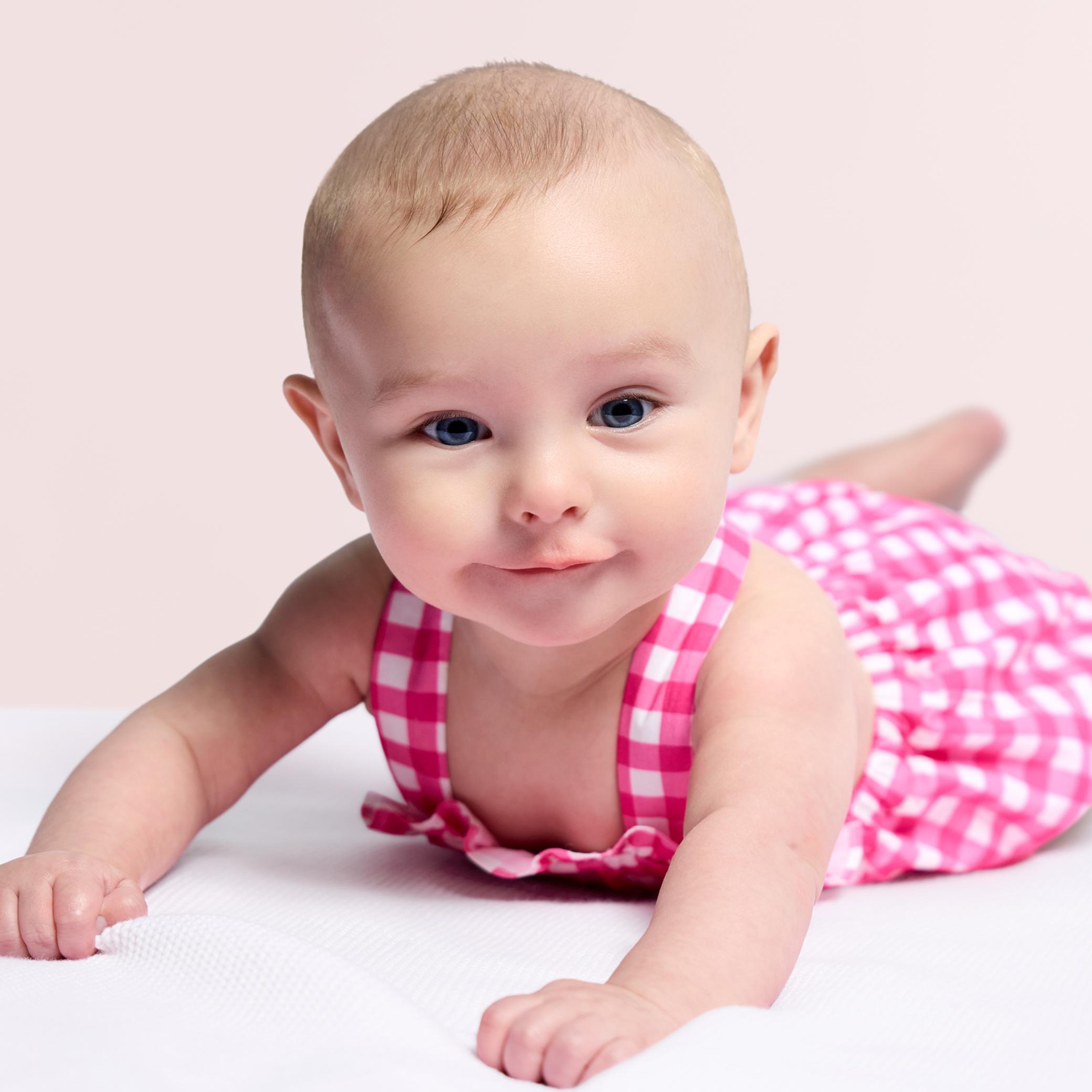 Baby girl gingham romper