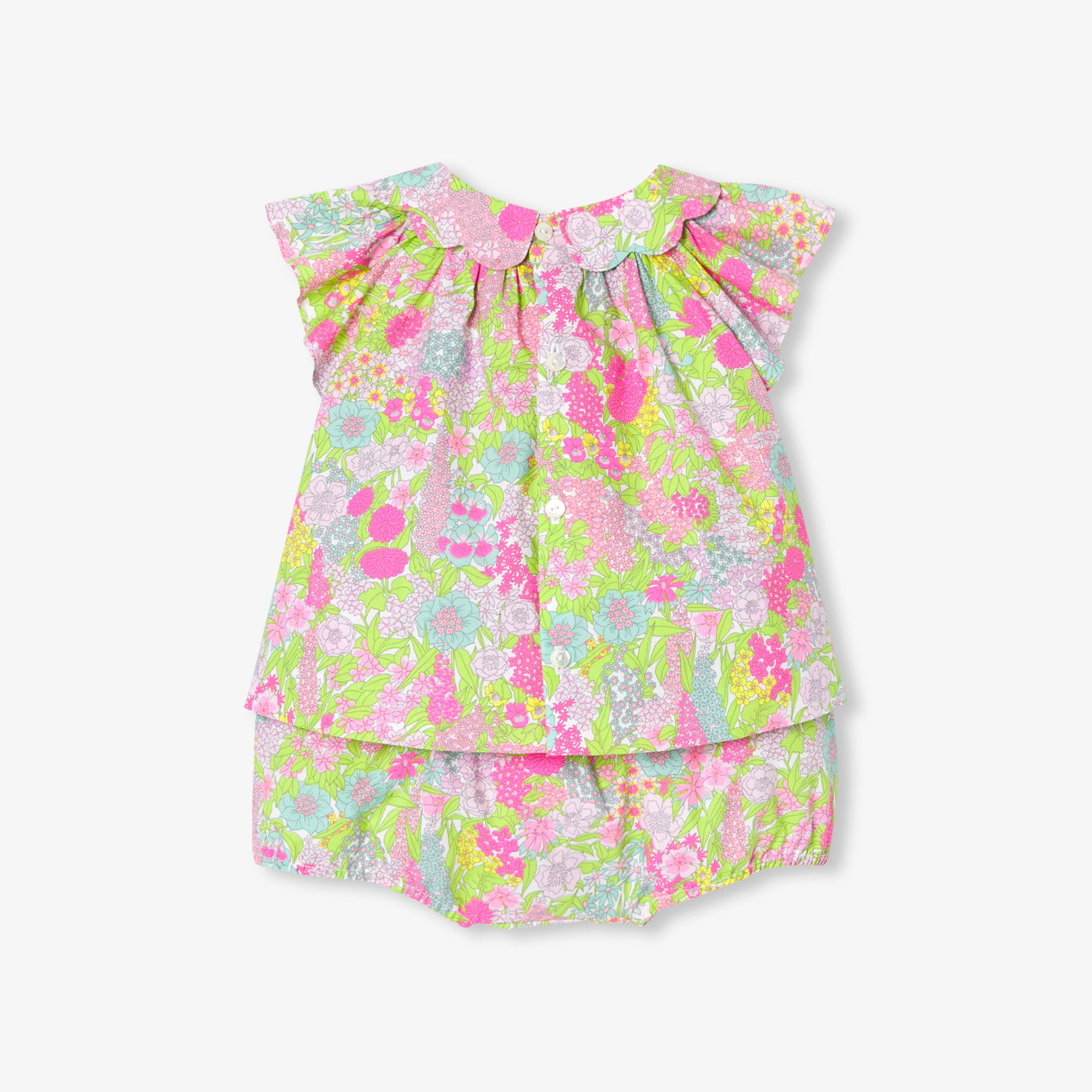 Baby girl set in Liberty fabrics