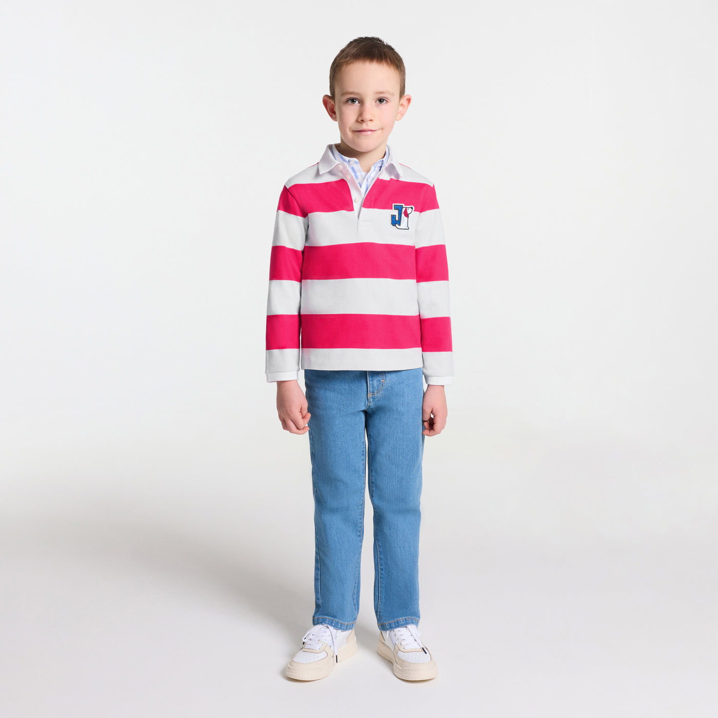 Boy long-sleeved polo shirt