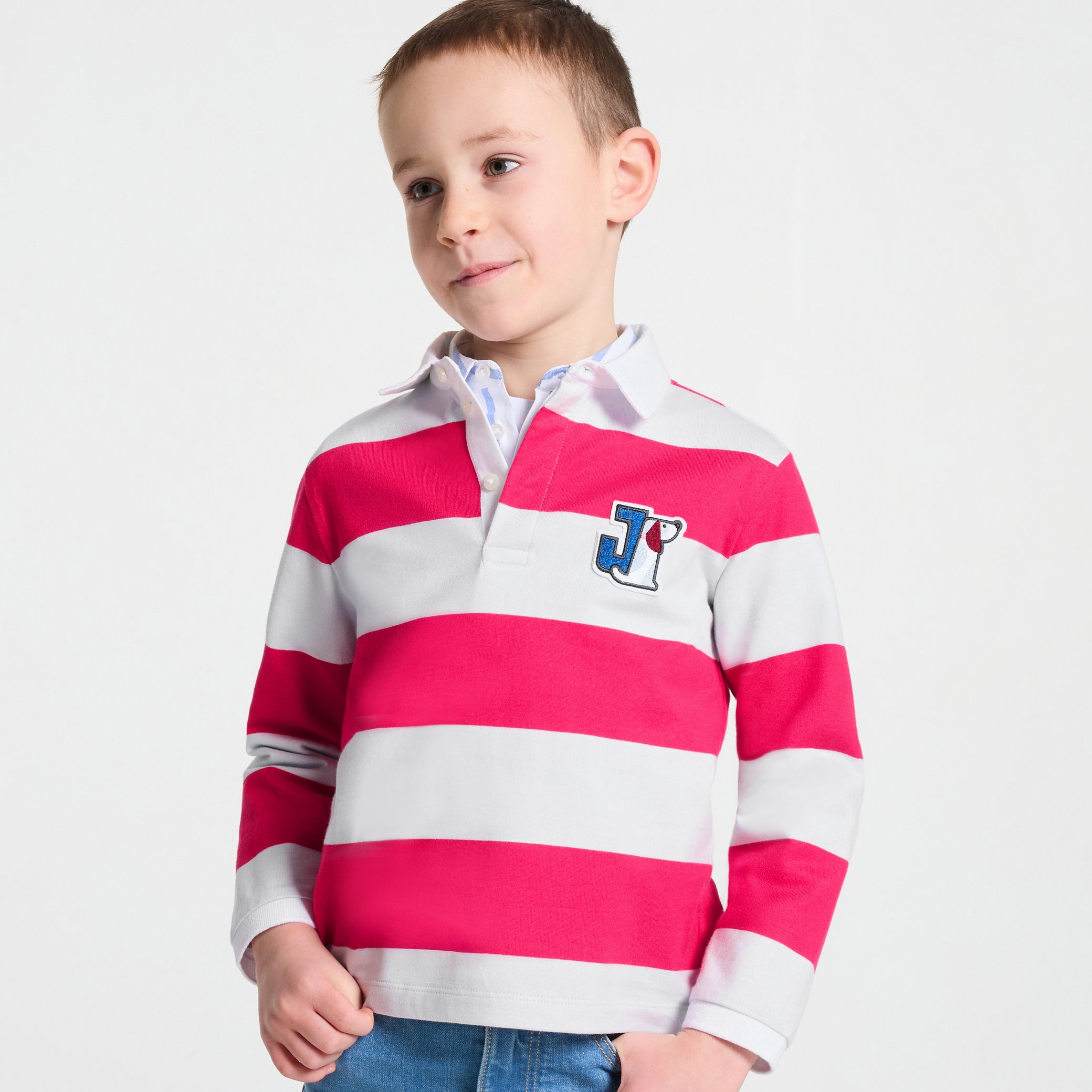 Boy long-sleeved polo shirt