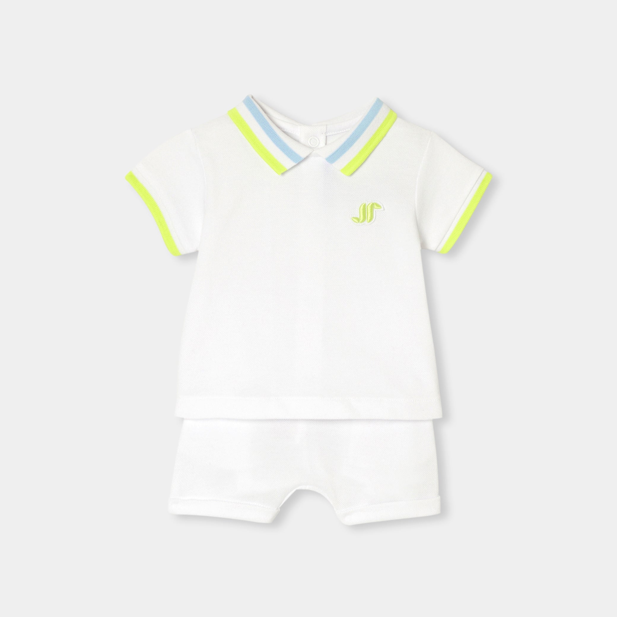 Baby boy set in cotton piqué