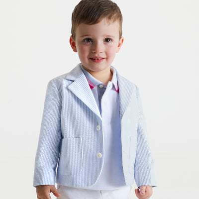 Baby boy seersucker jacket