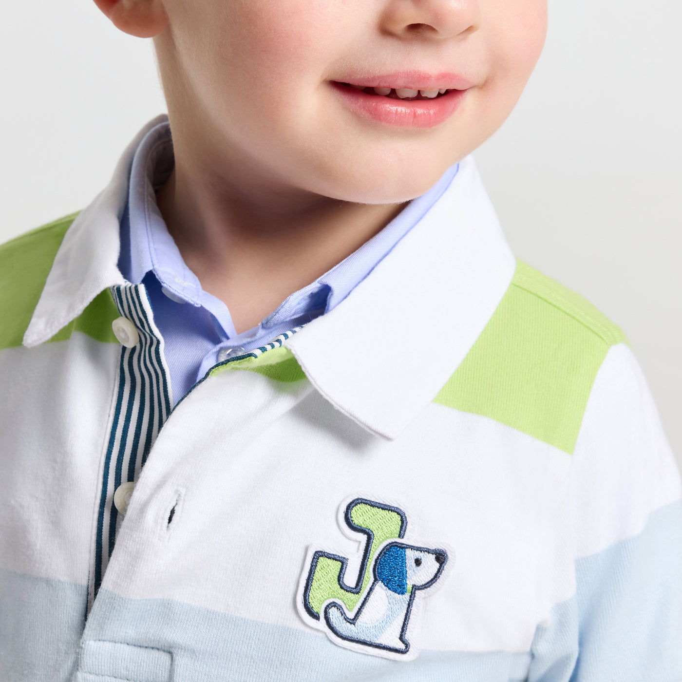 Baby boy long-sleeve polo shirt