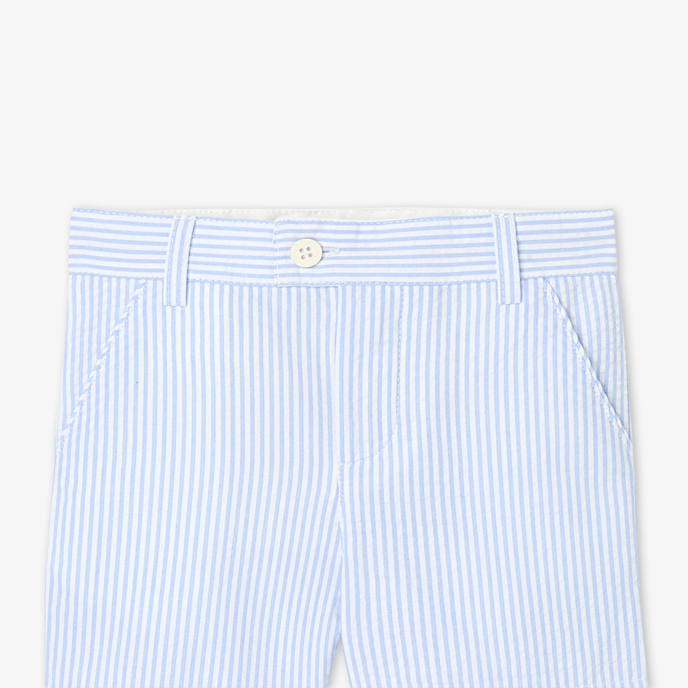 Baby boy shorts in seersucker