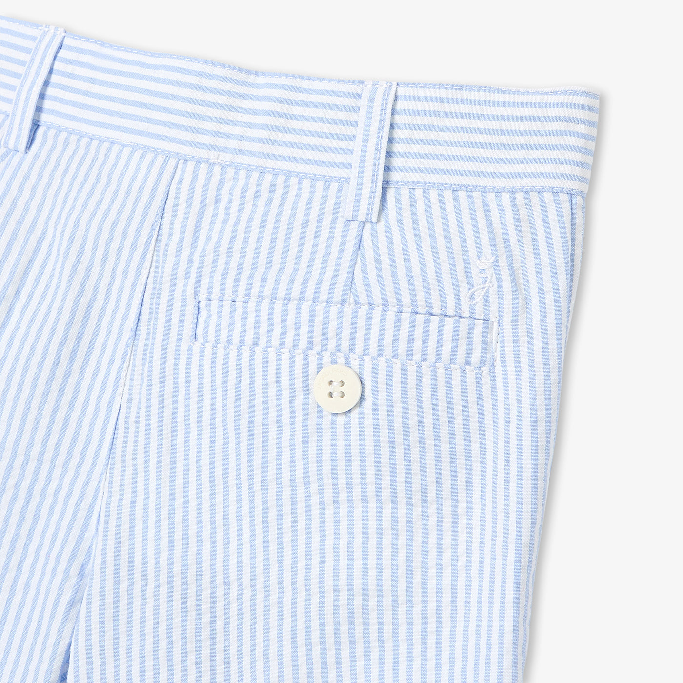 Baby boy shorts in seersucker