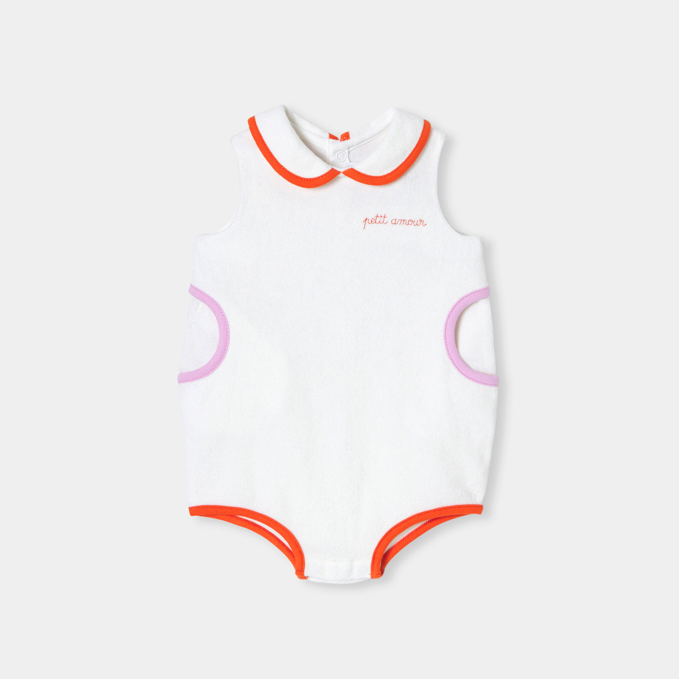 Baby girl terry romper