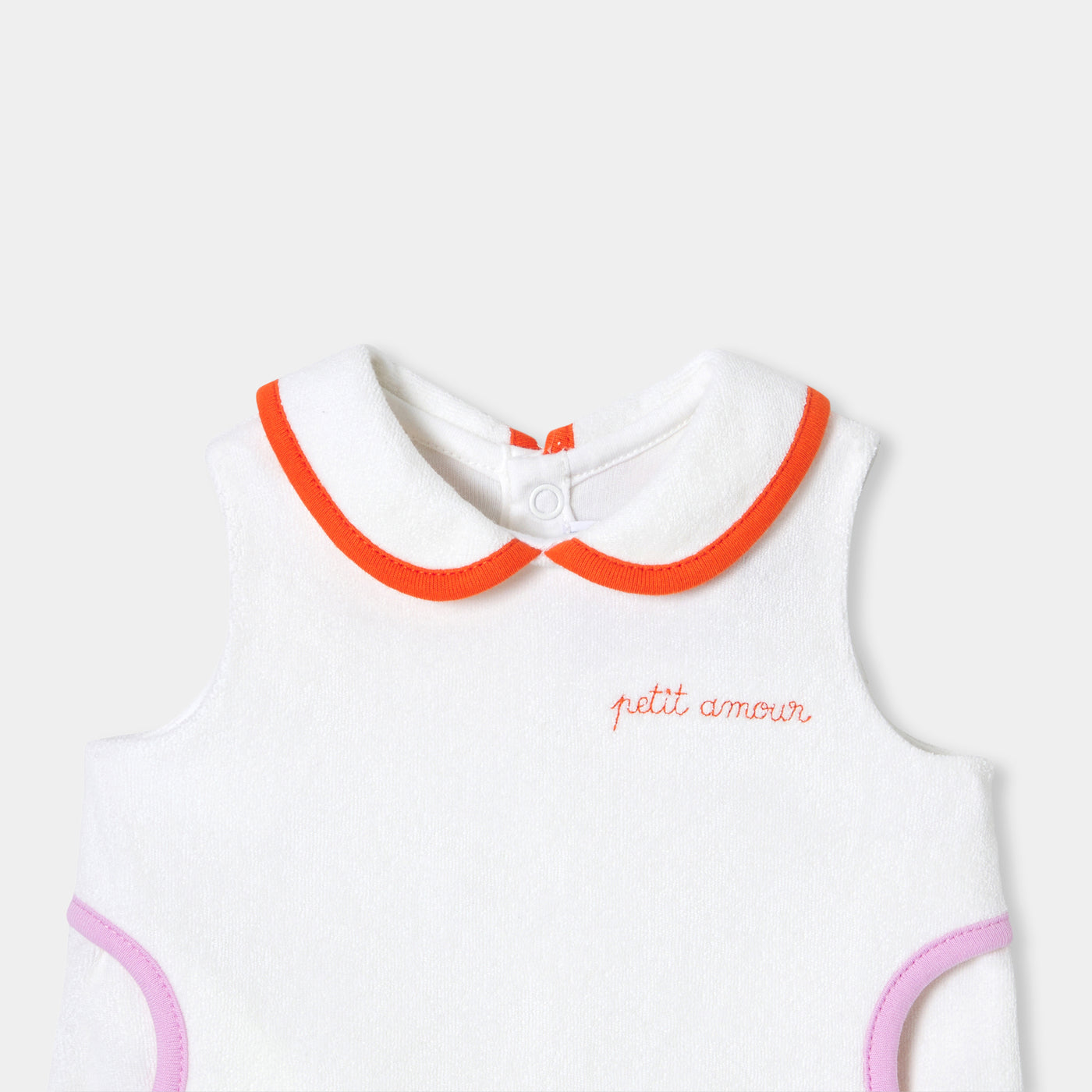 Baby girl terry romper