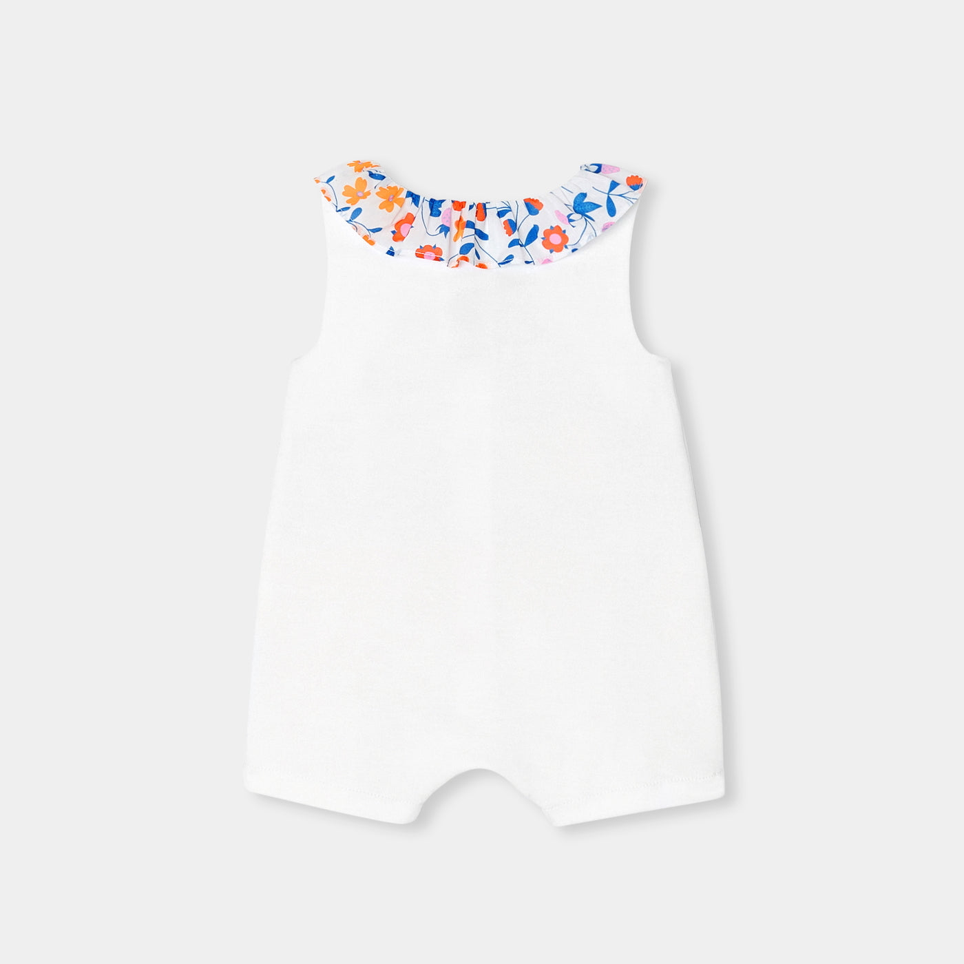Baby girl romper in interlock