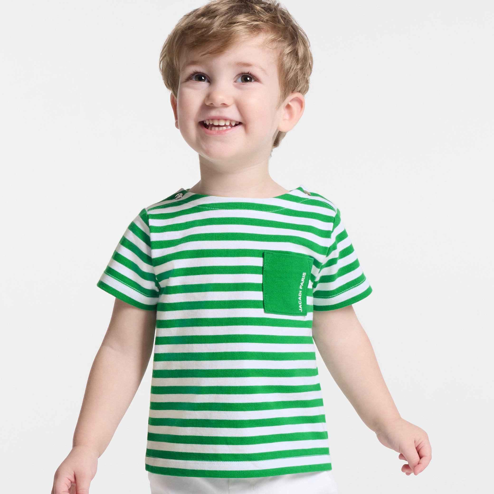 Baby boy short-sleeved Breton tee