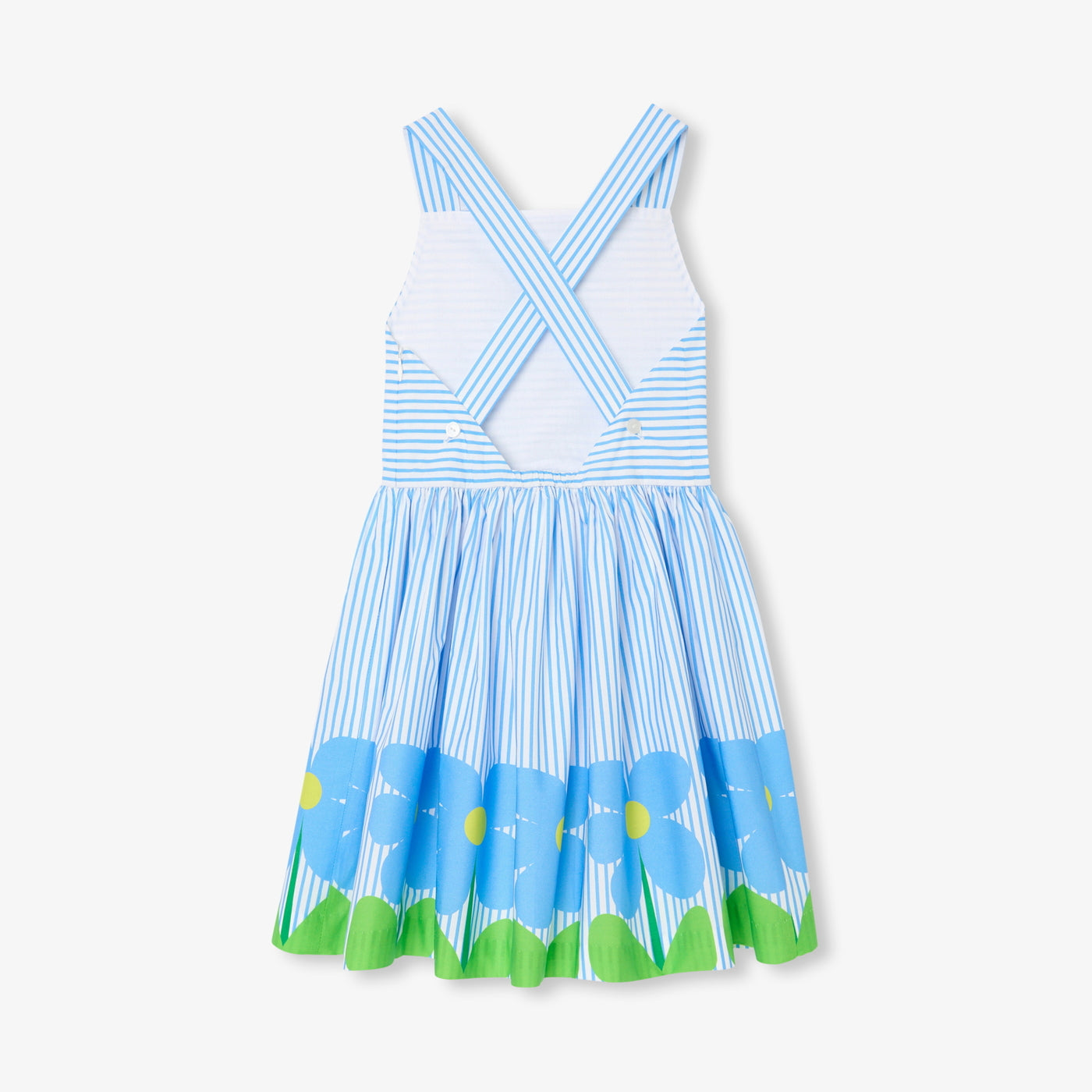 Girl cross-over back dress